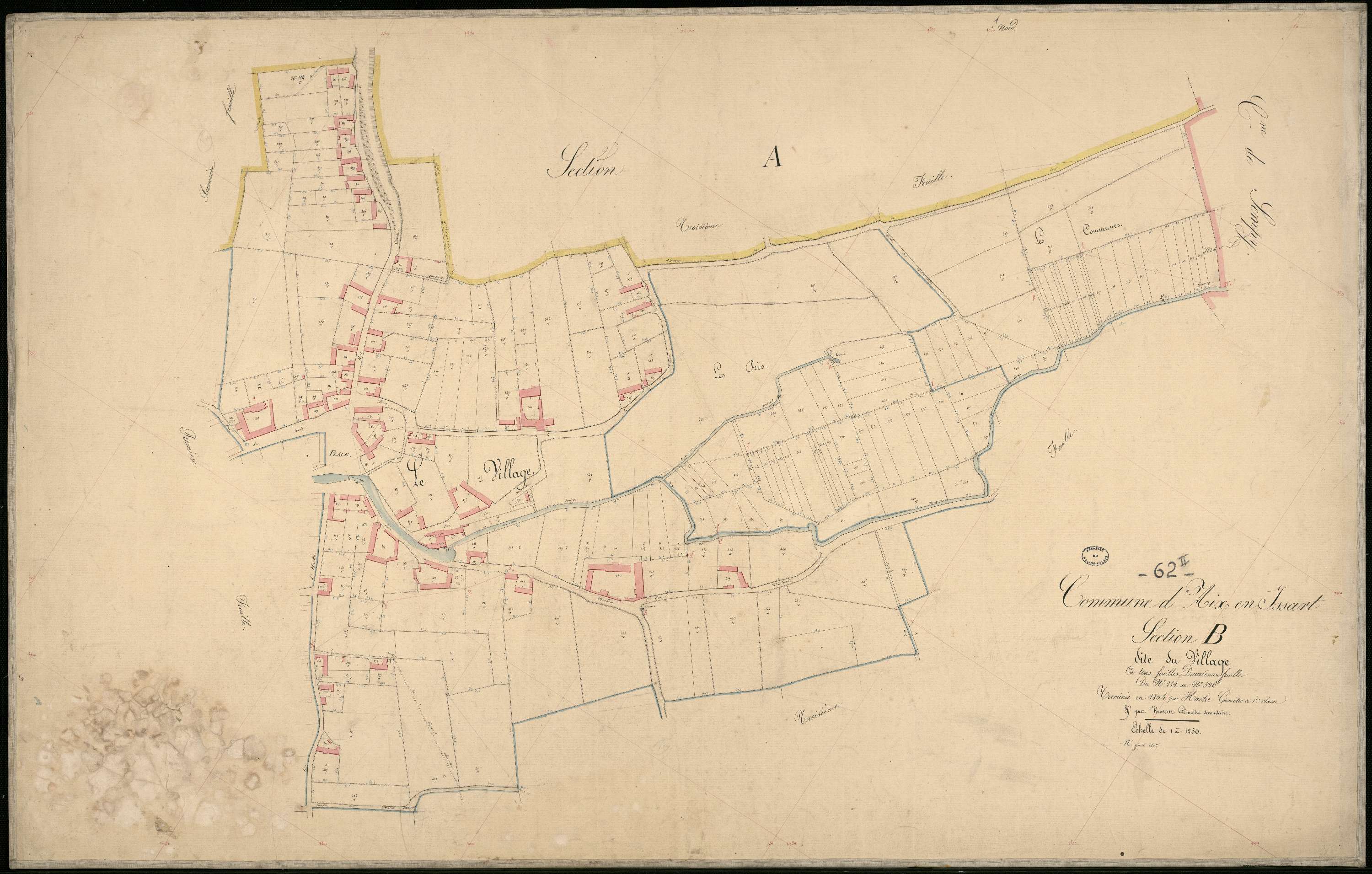 Aix-en-Issart - Section B, 2e feuille