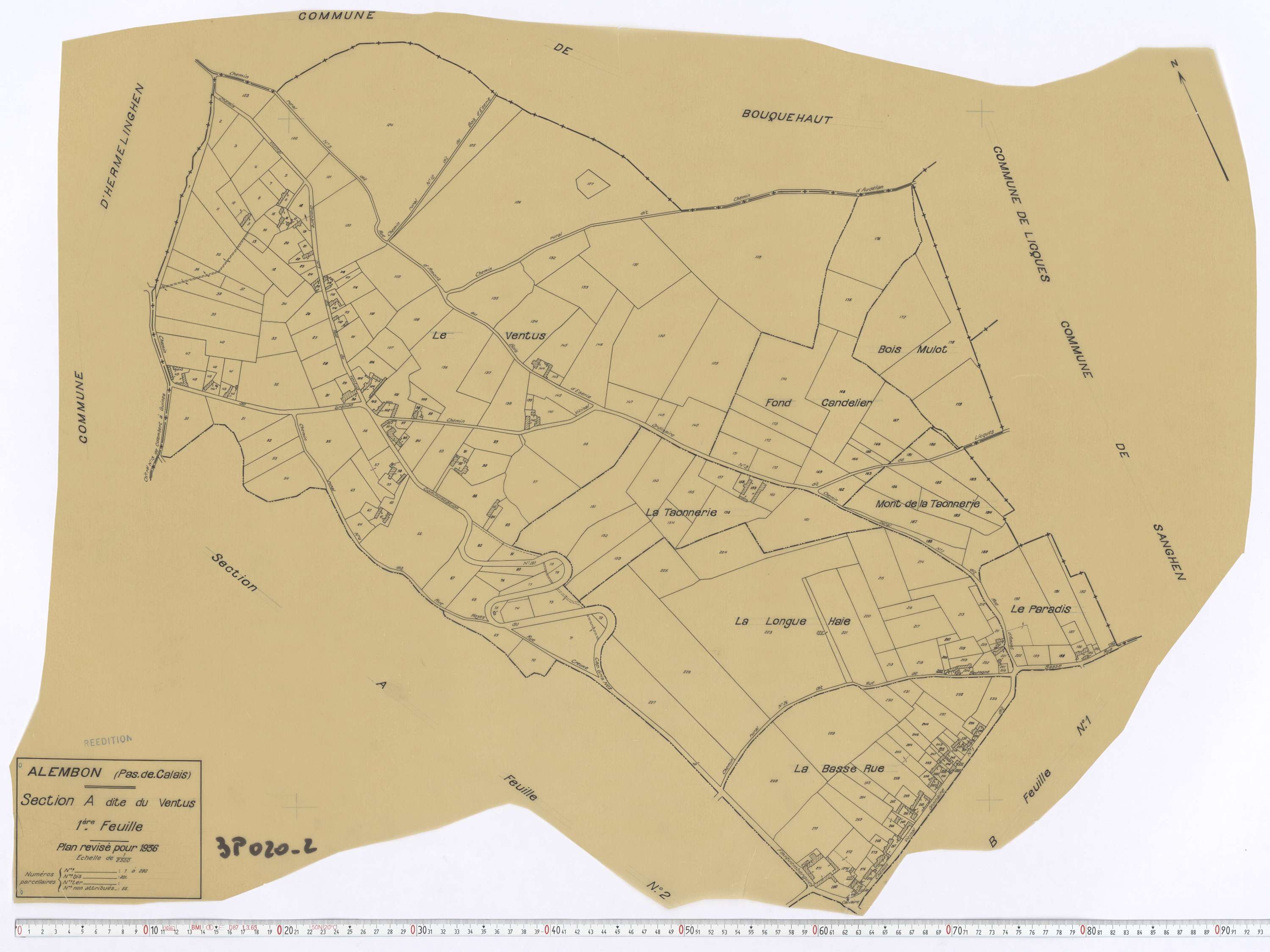 Alembon - Section A, feuille 1.