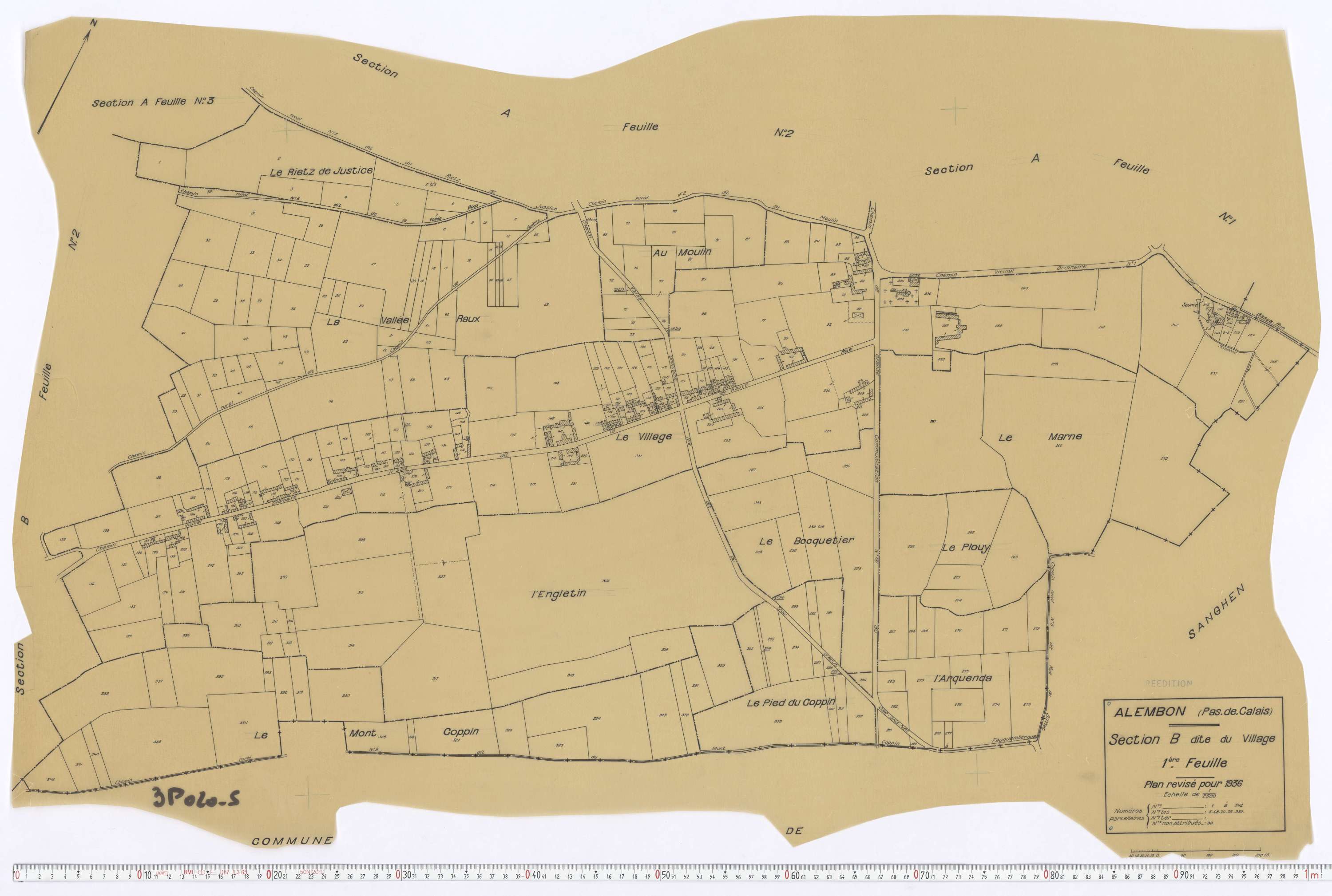 Alembon - Section B, feuille 1.