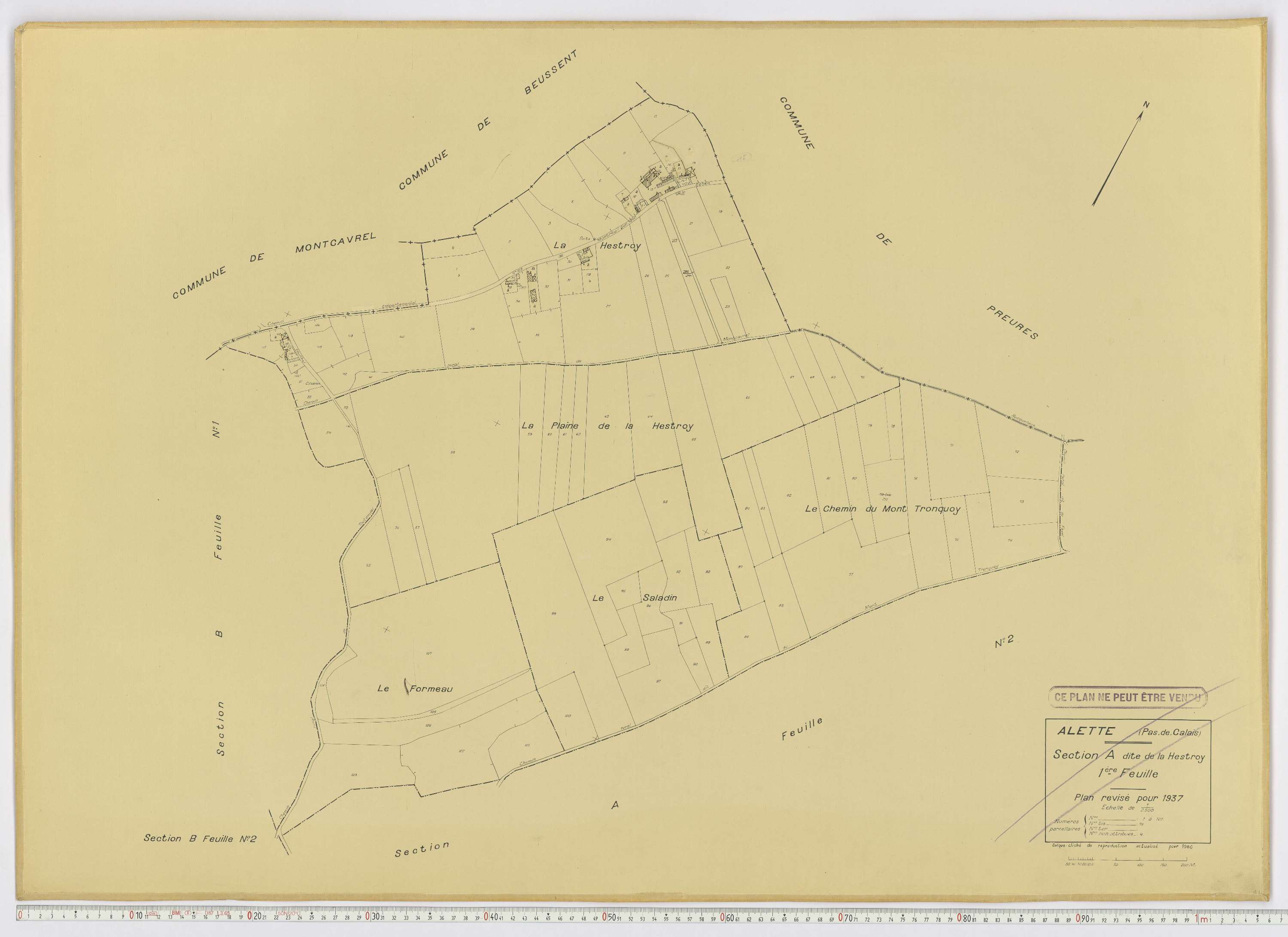 Alette - Section A, feuille 1.