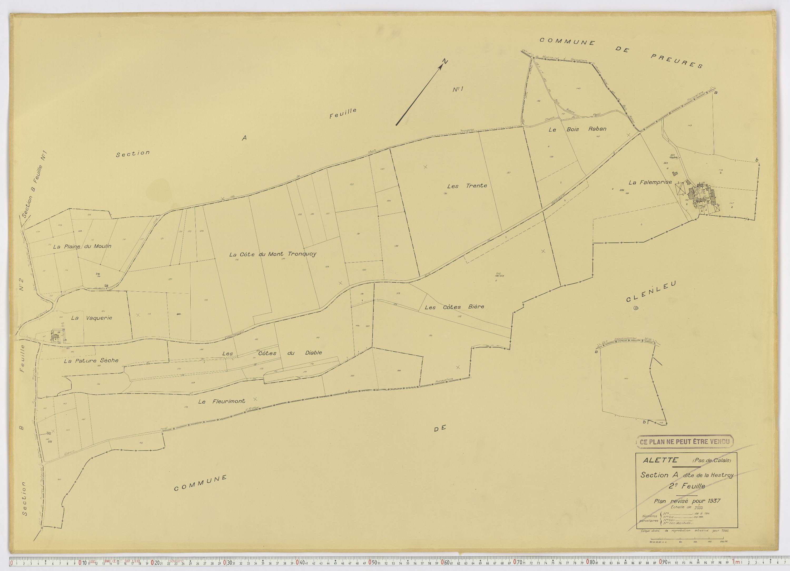 Alette - Section A, feuille 2.