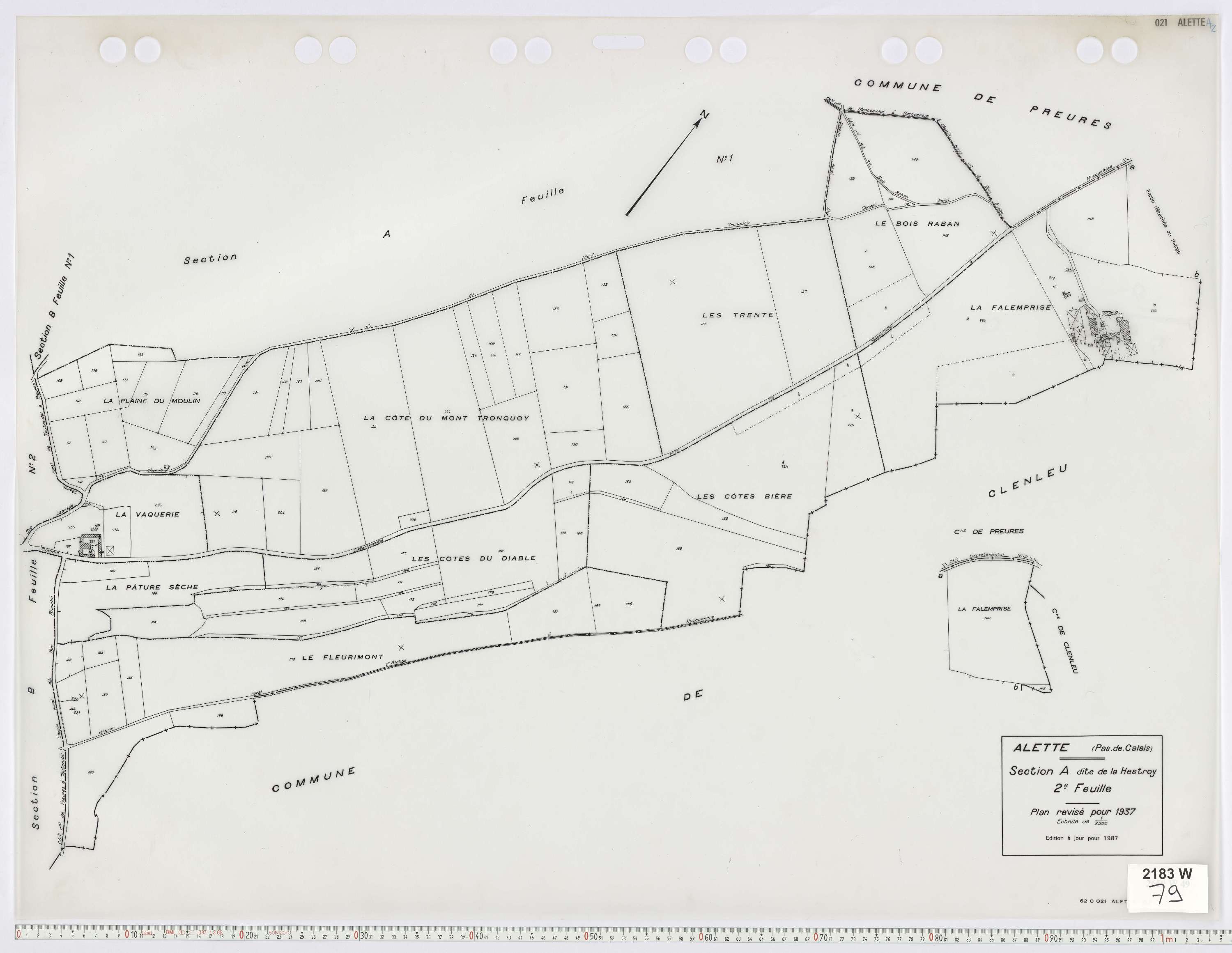 Alette - Section A, feuille 2.