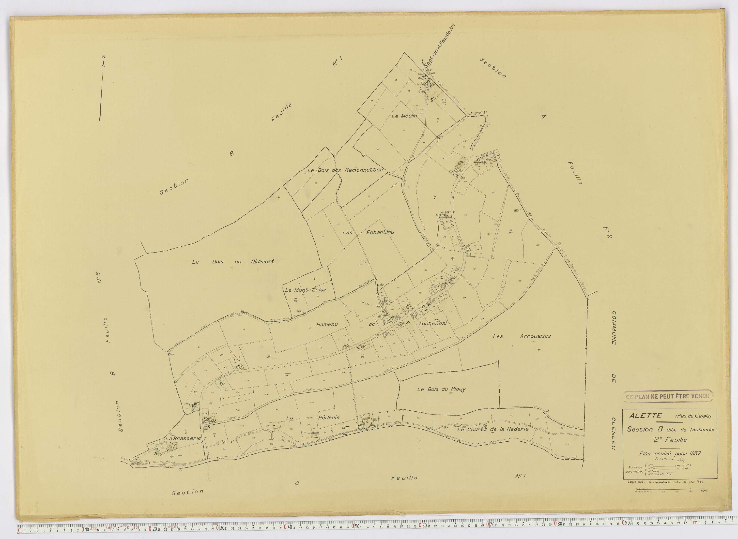 Alette - Section B, feuille 2.