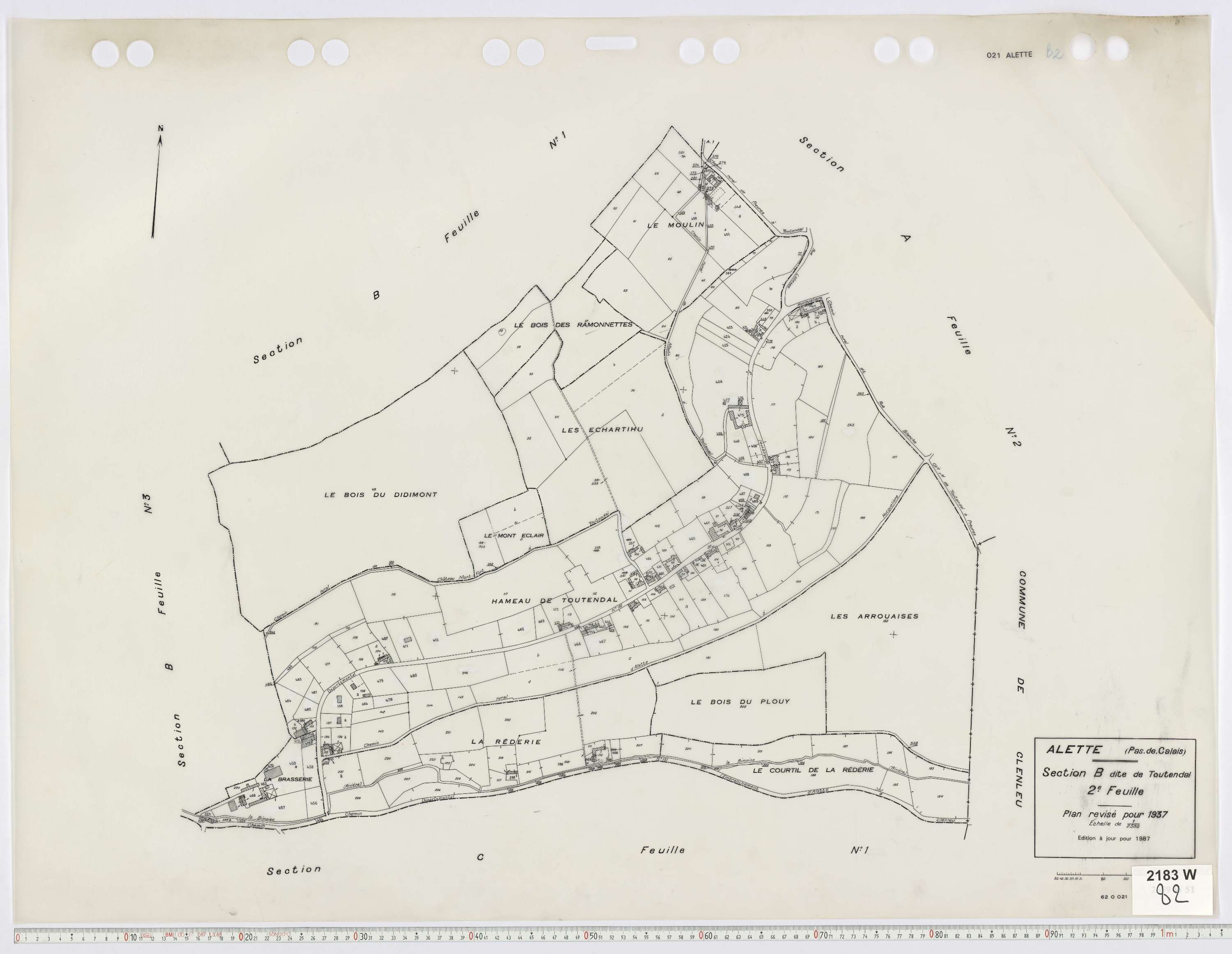 Alette - Section B, feuille 2.