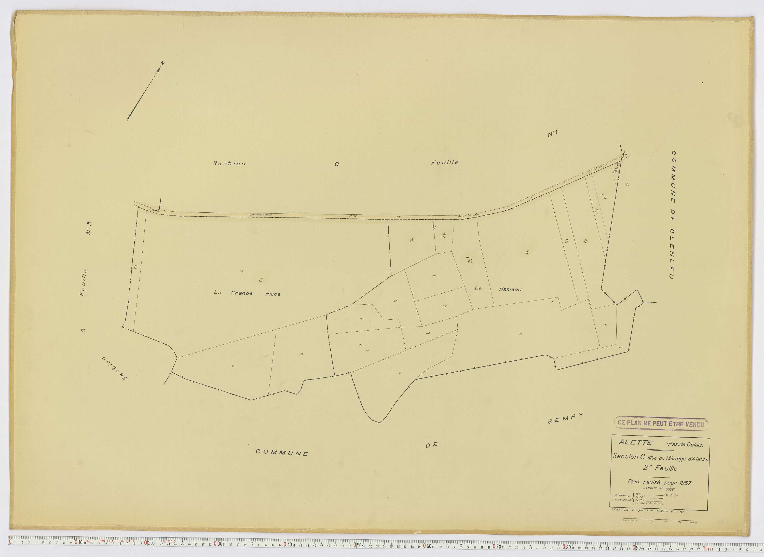 Alette - Section C, feuille 2.