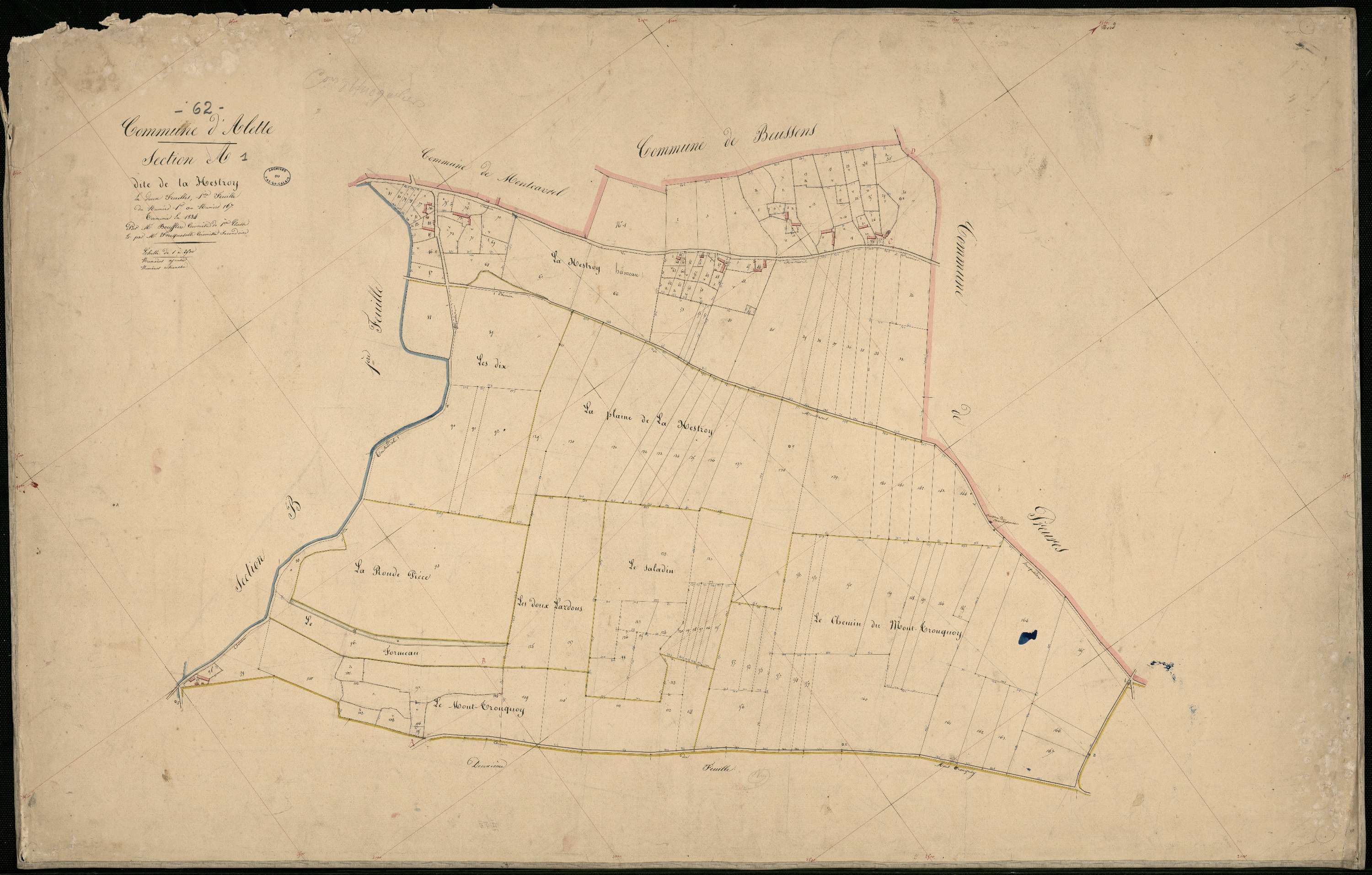 Alette - Section A, 1re feuille