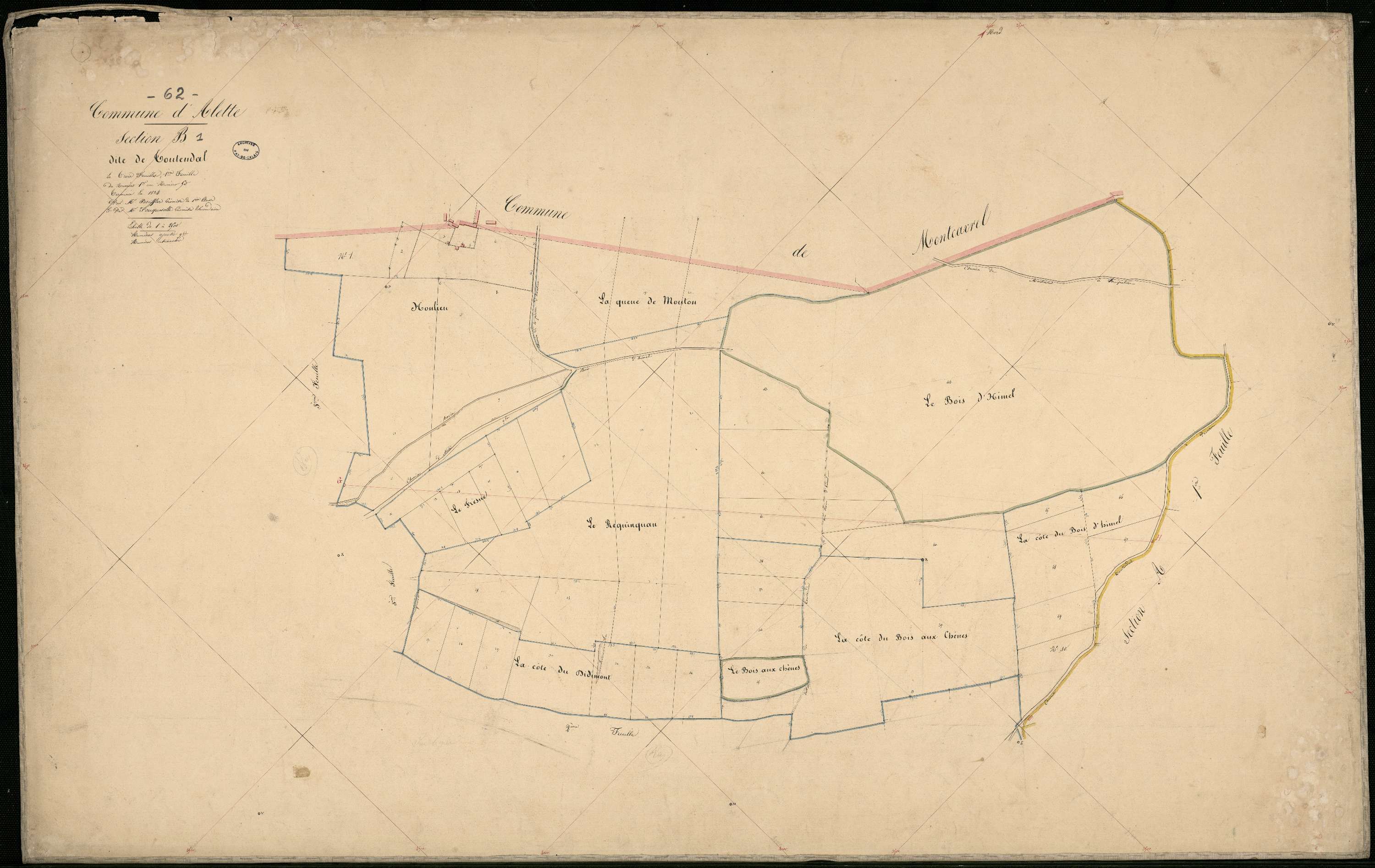 Alette - Section B, 1re feuille