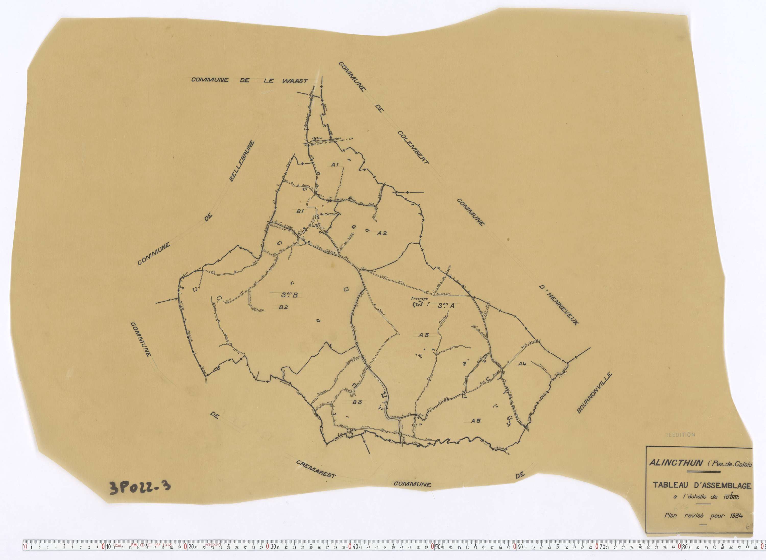 Alincthun - Tableau d'assemblage.