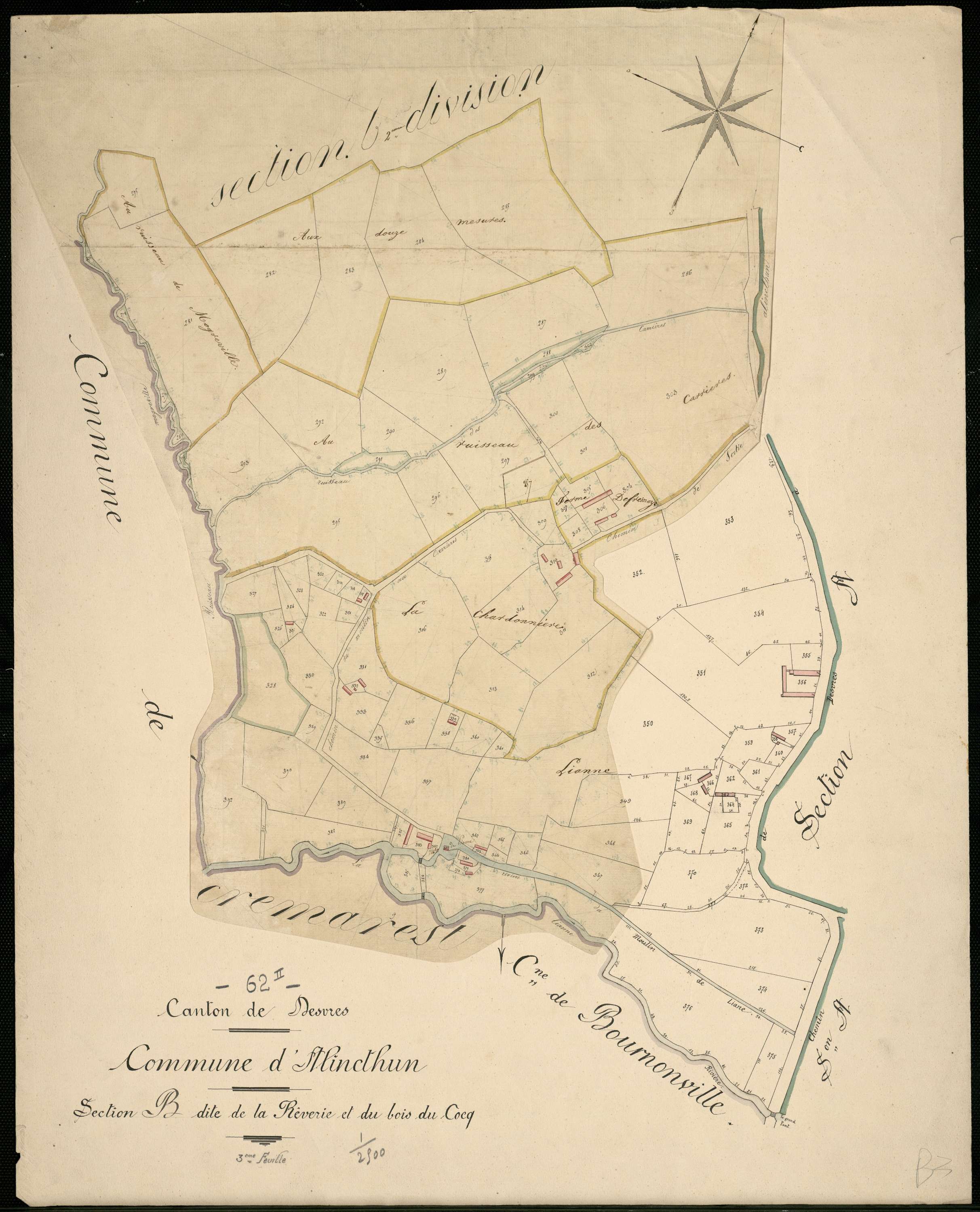 Alincthun - Section B, 3e feuille