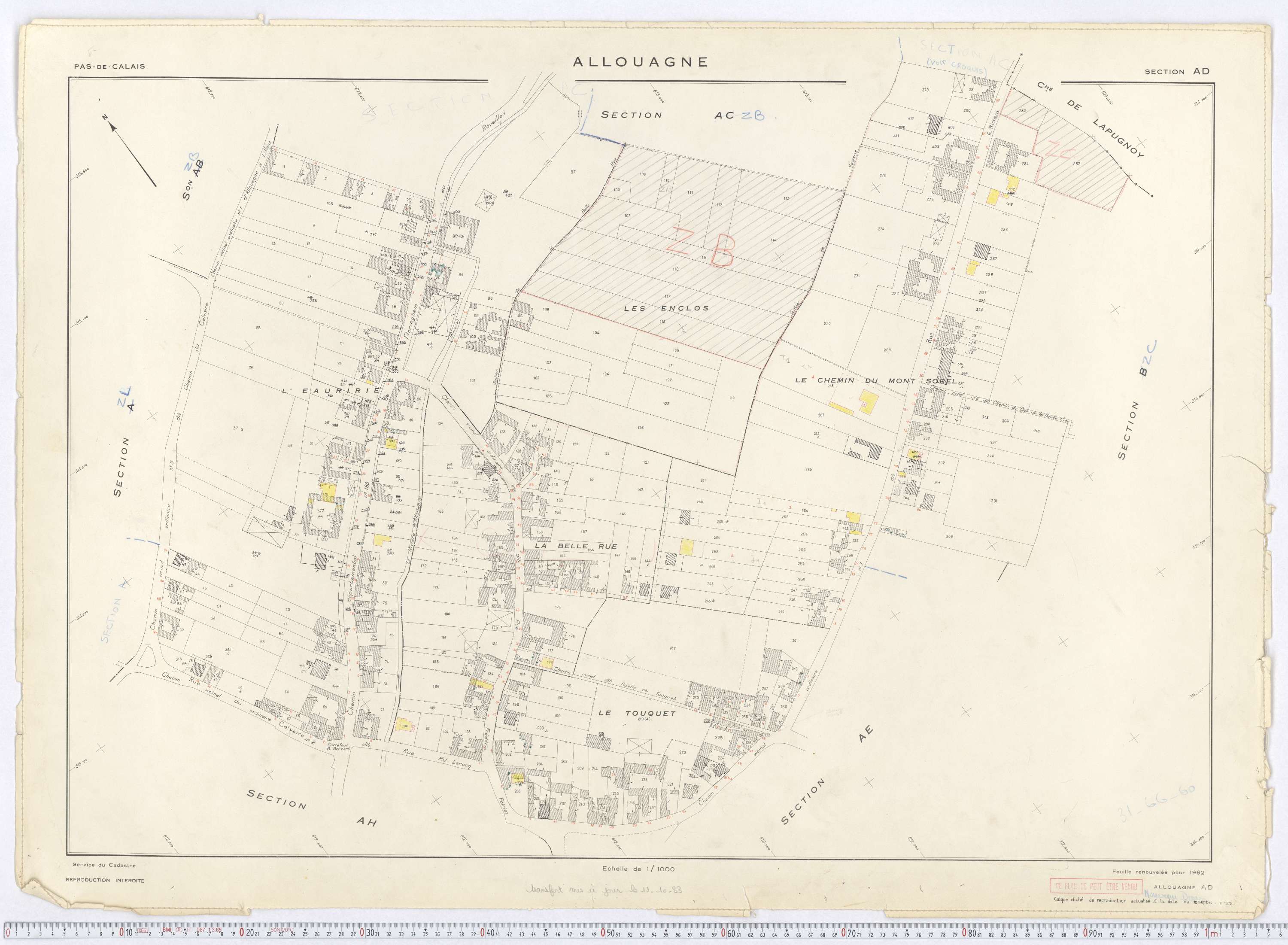 Allouagne - Section AD.