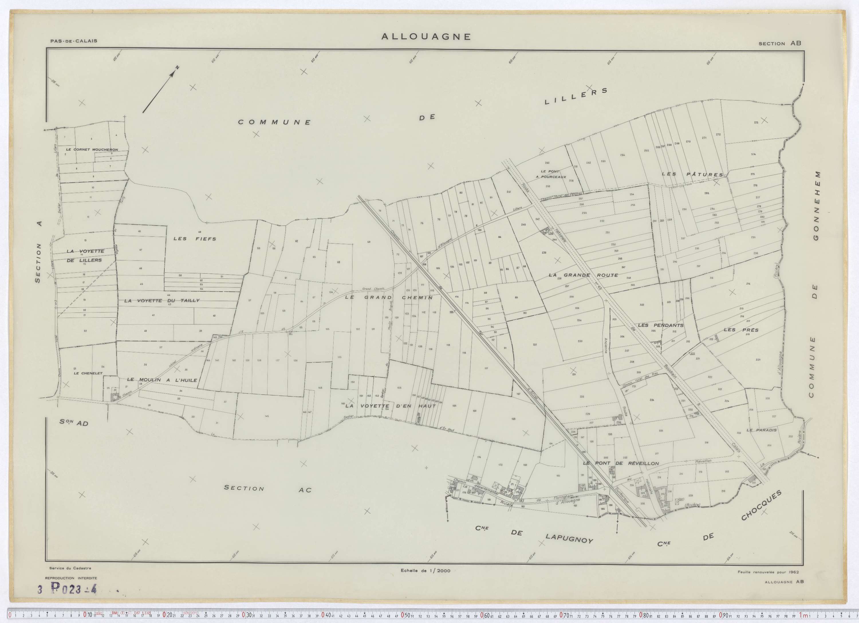 Allouagne - Section AB.