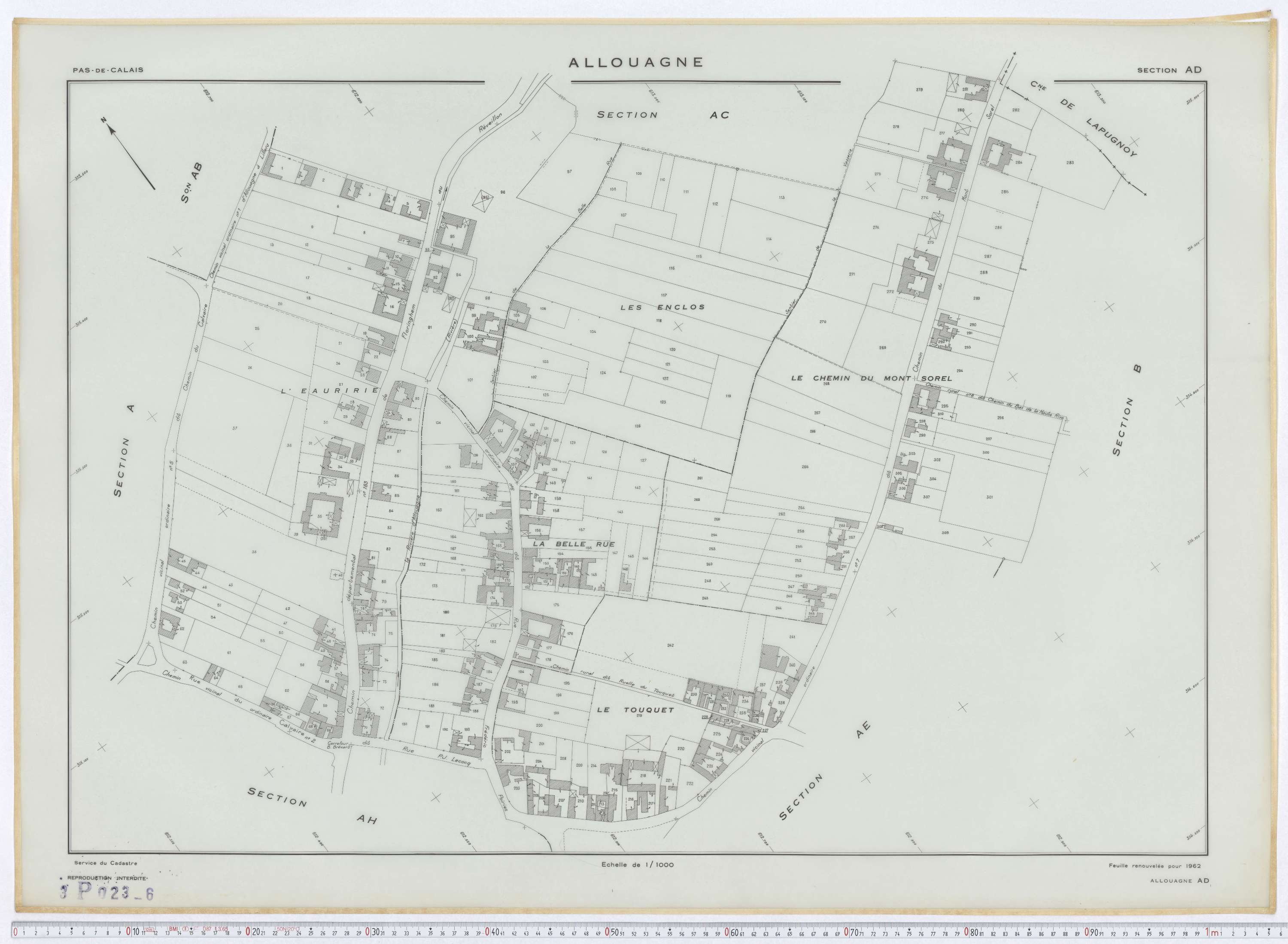 Allouagne - Section AD.