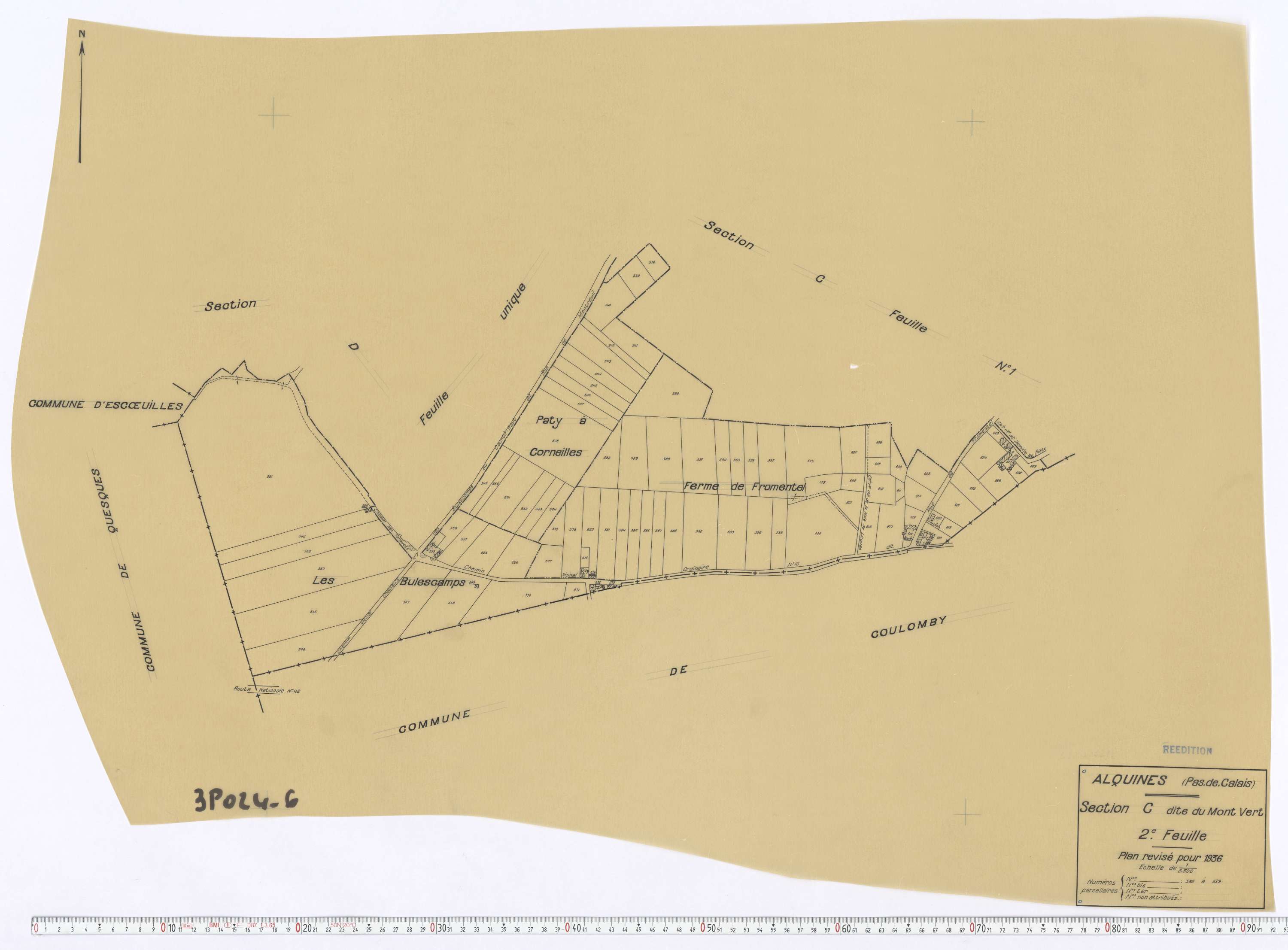 Alquines - Section C, feuille 2.