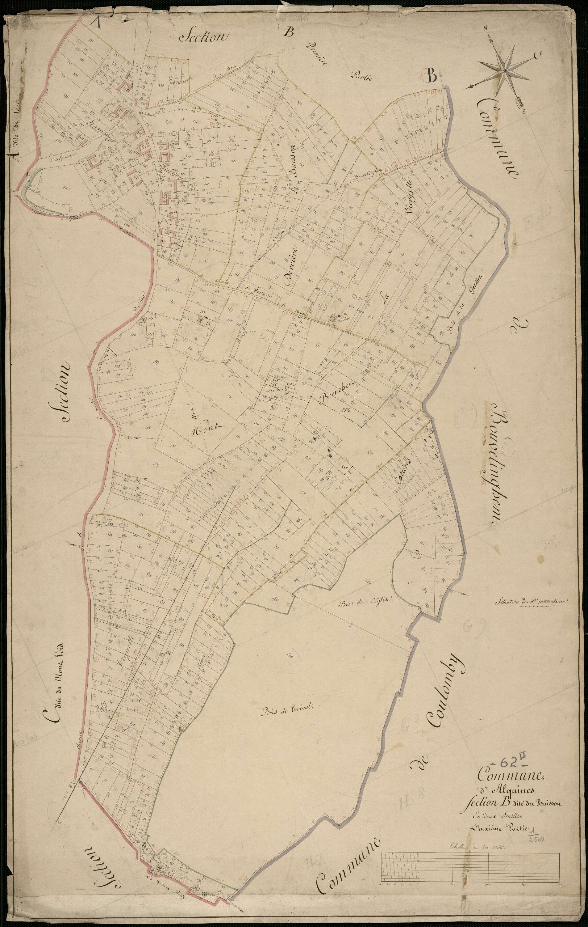 Alquines - Section B, 2e feuille