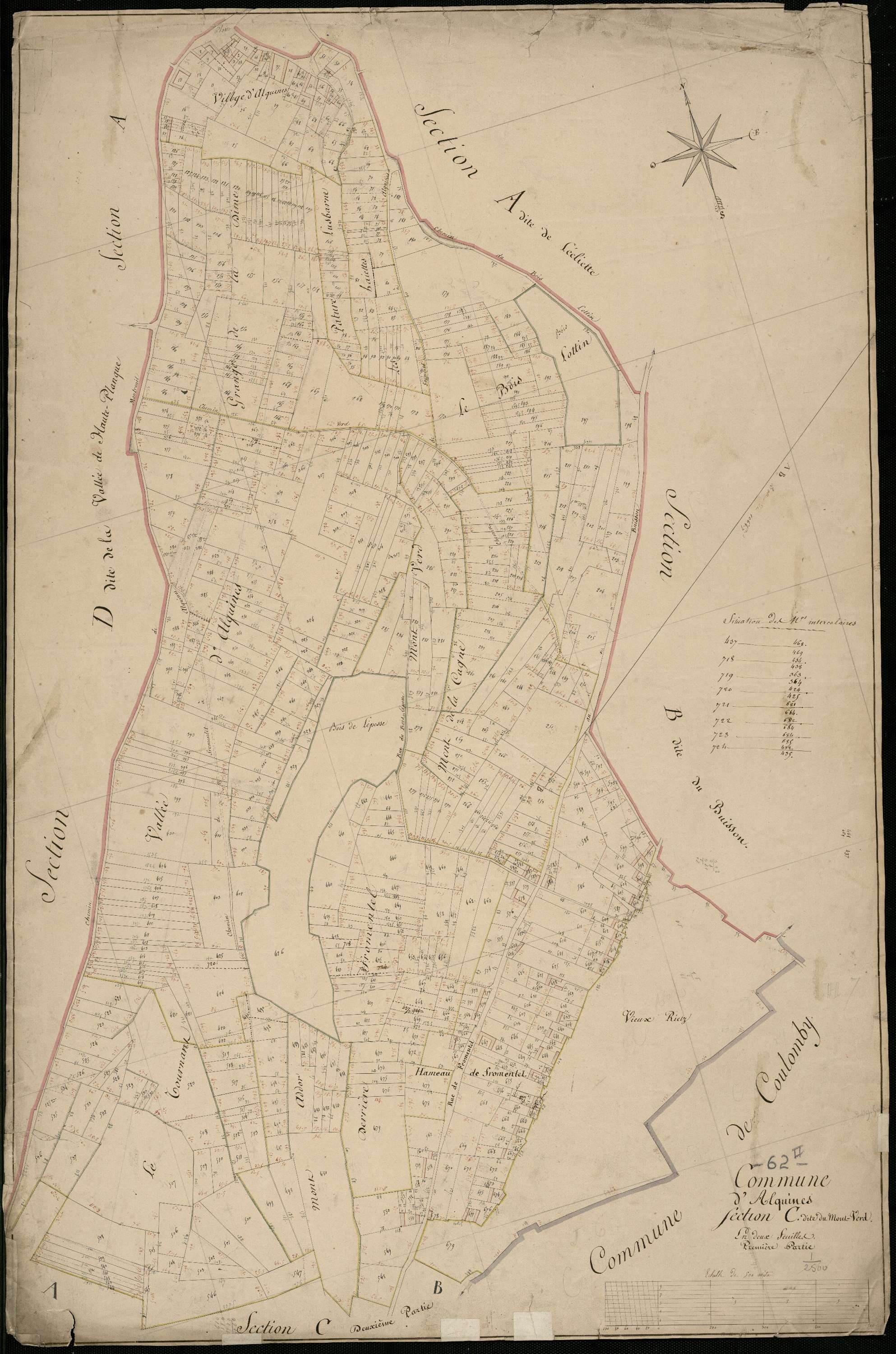 Alquines - Section C, 1re feuille