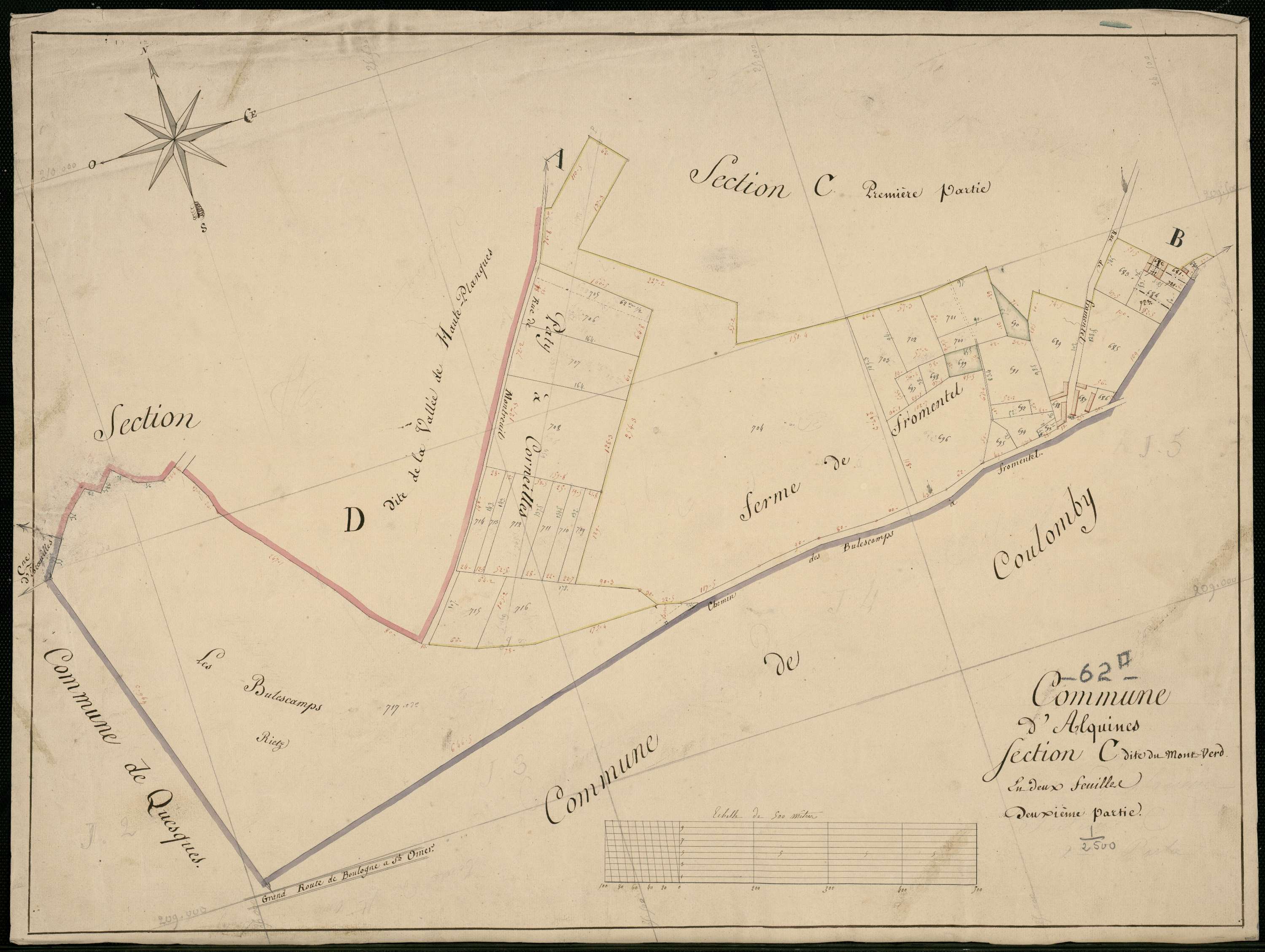 Alquines - Section C, 2e feuille