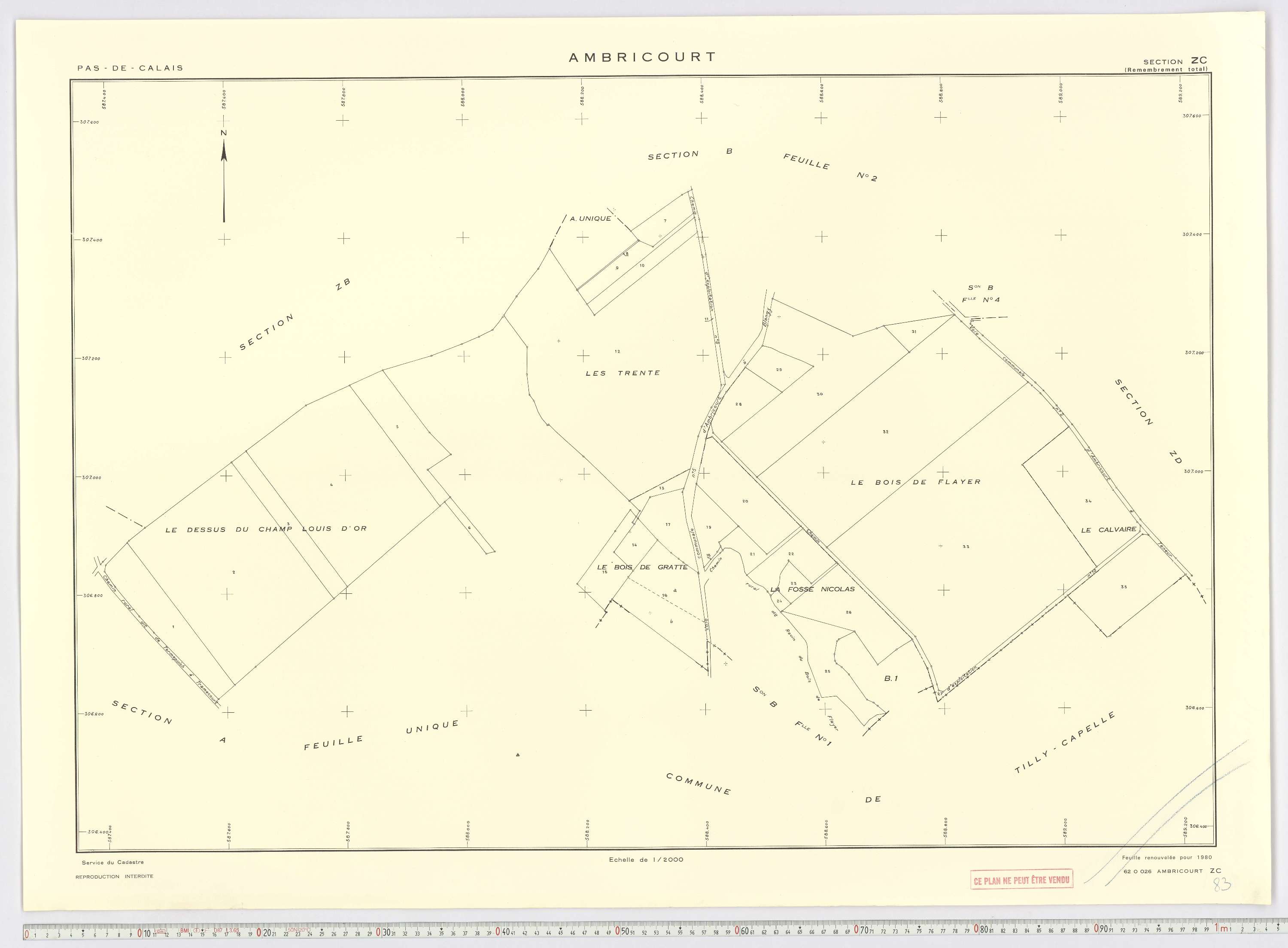 Ambricourt - Section ZC.