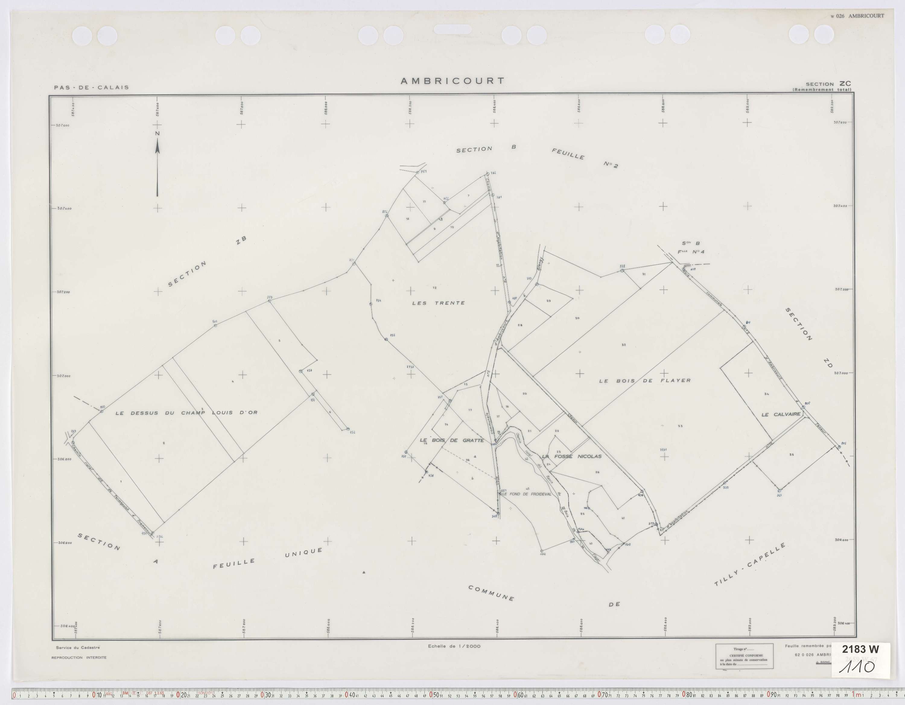 Ambricourt - Section ZC.