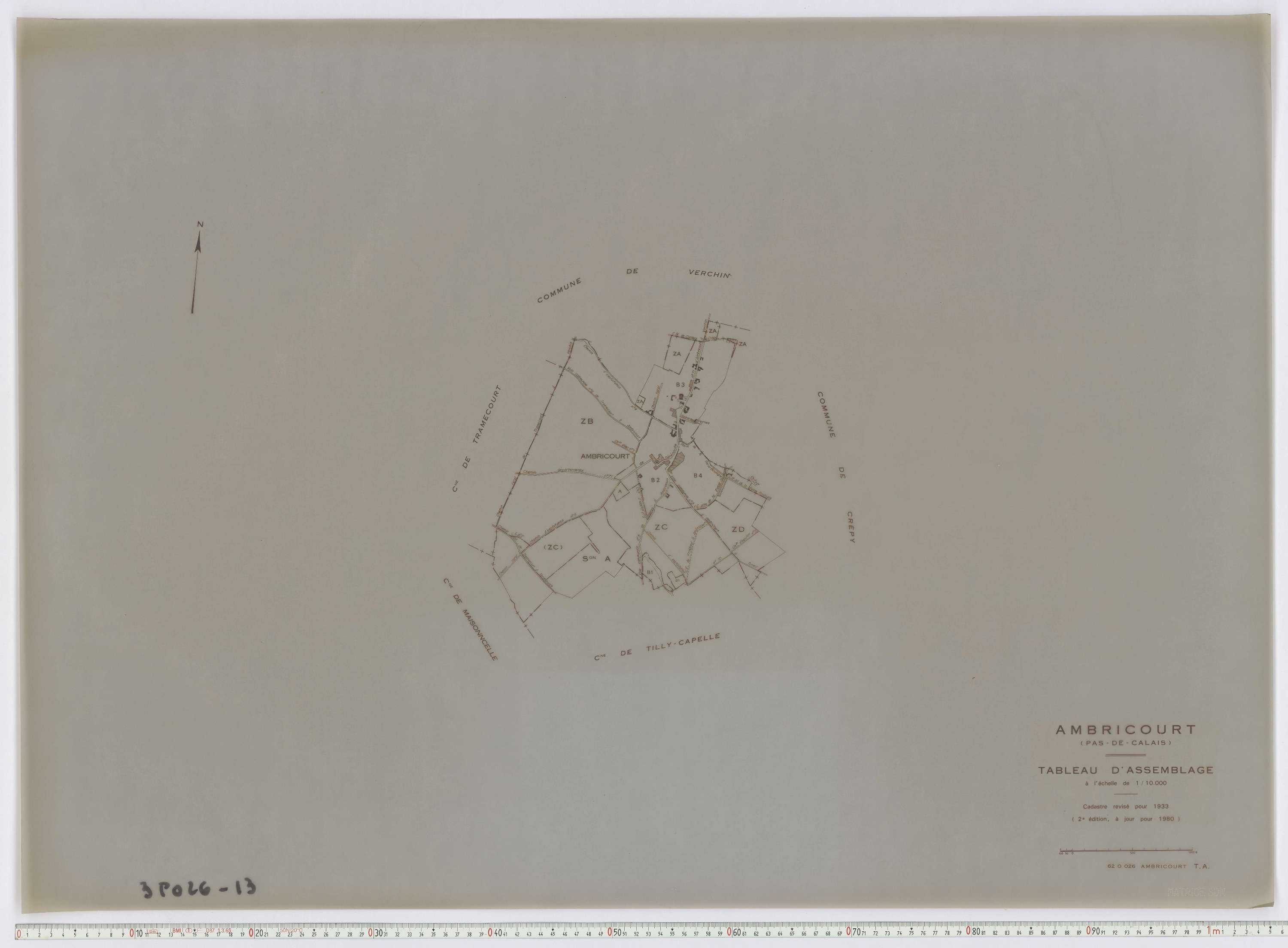 Ambricourt - Tableau d'assemblage.
