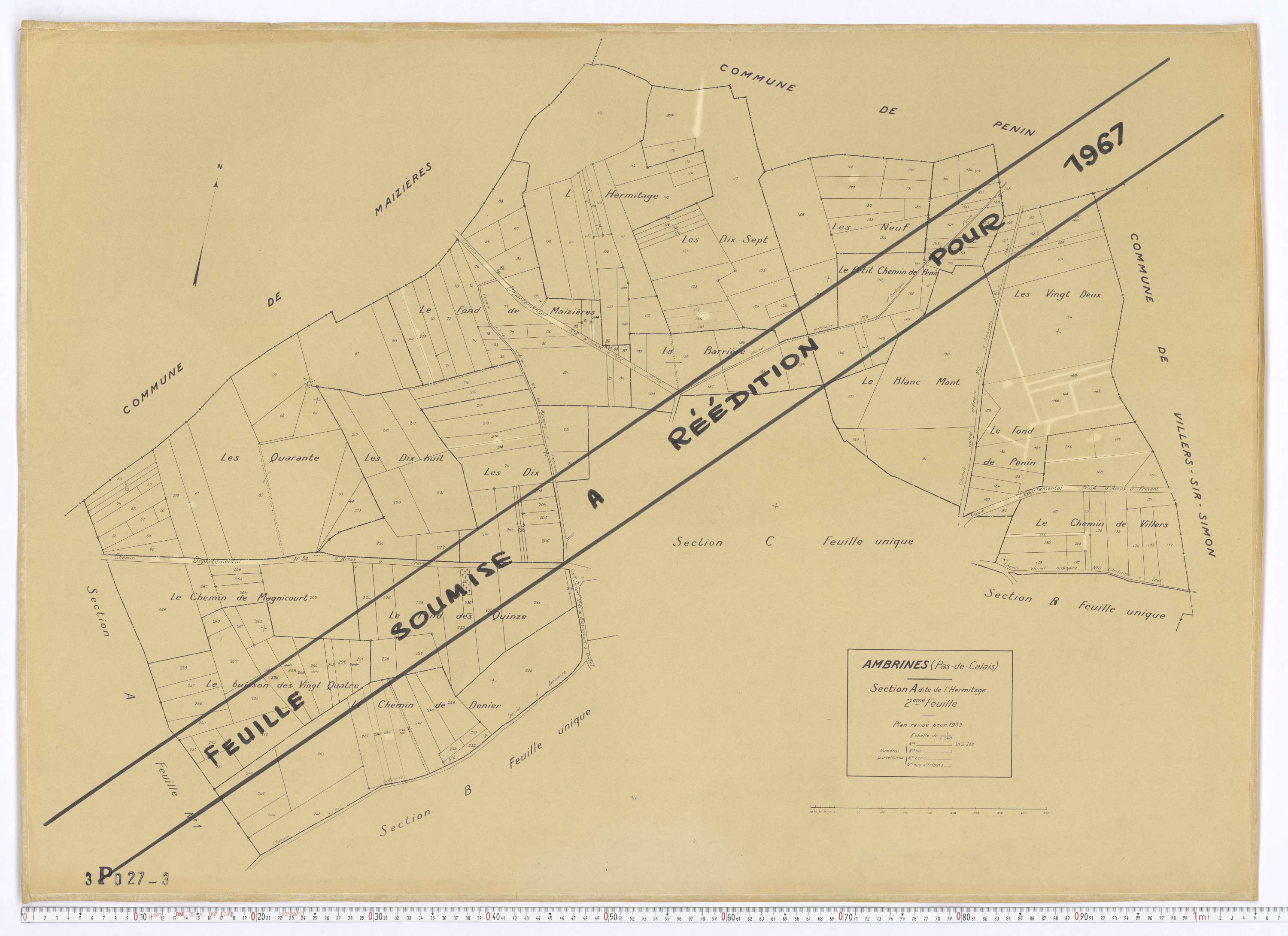 Ambrines - Section A, feuille 2.