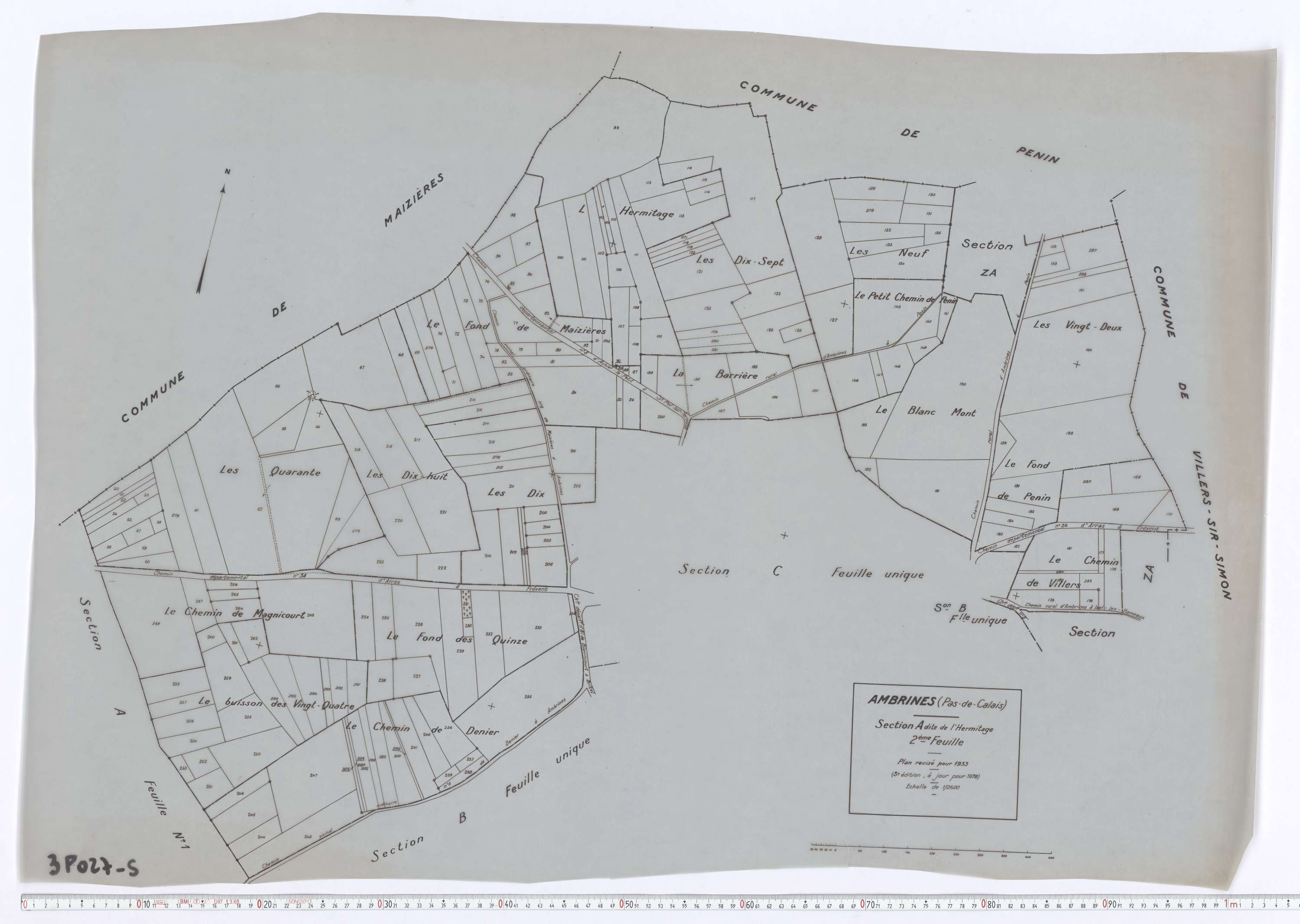 Ambrines - Section A, feuille 2.
