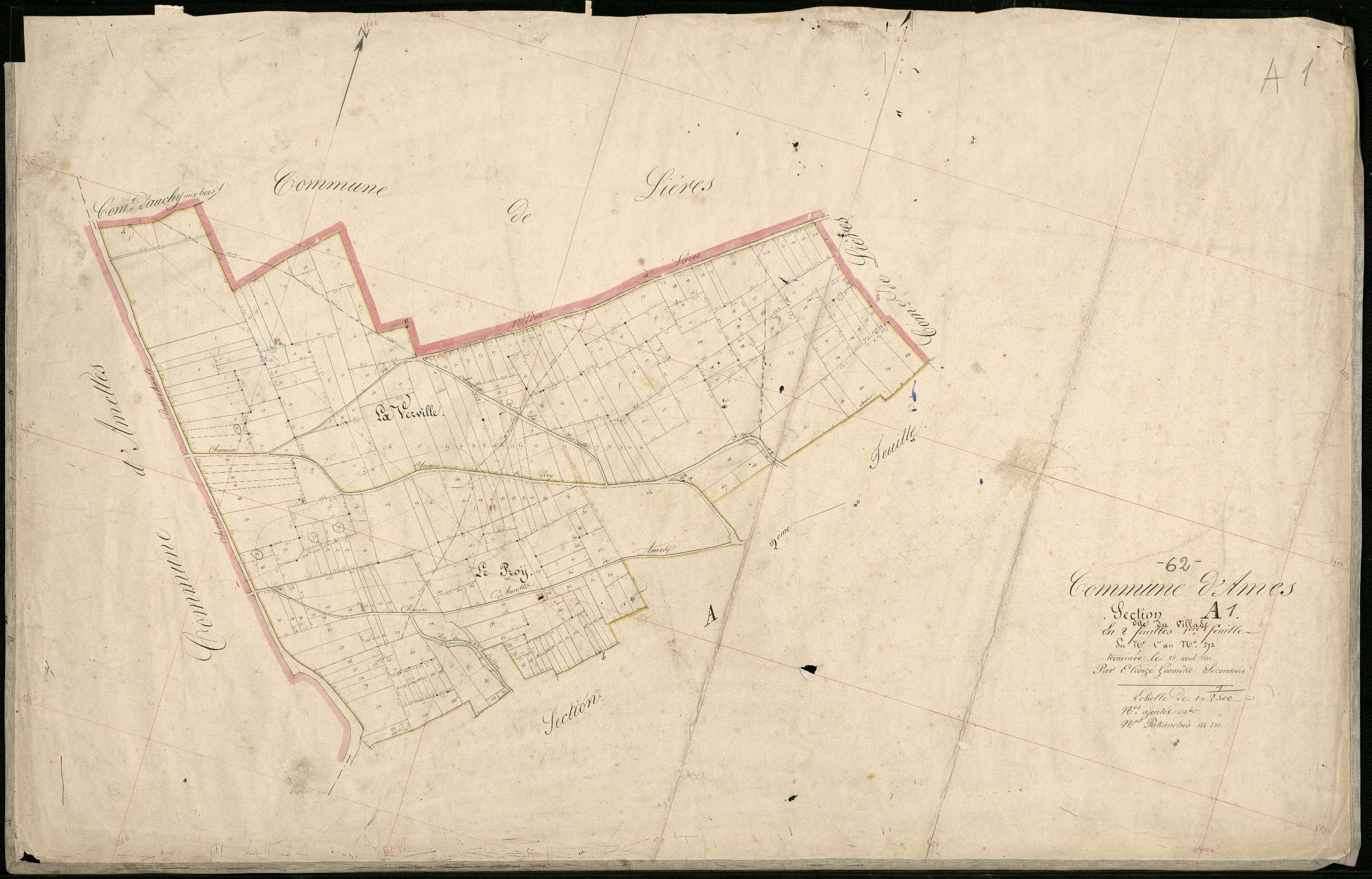Ames - Section A, 1re feuille