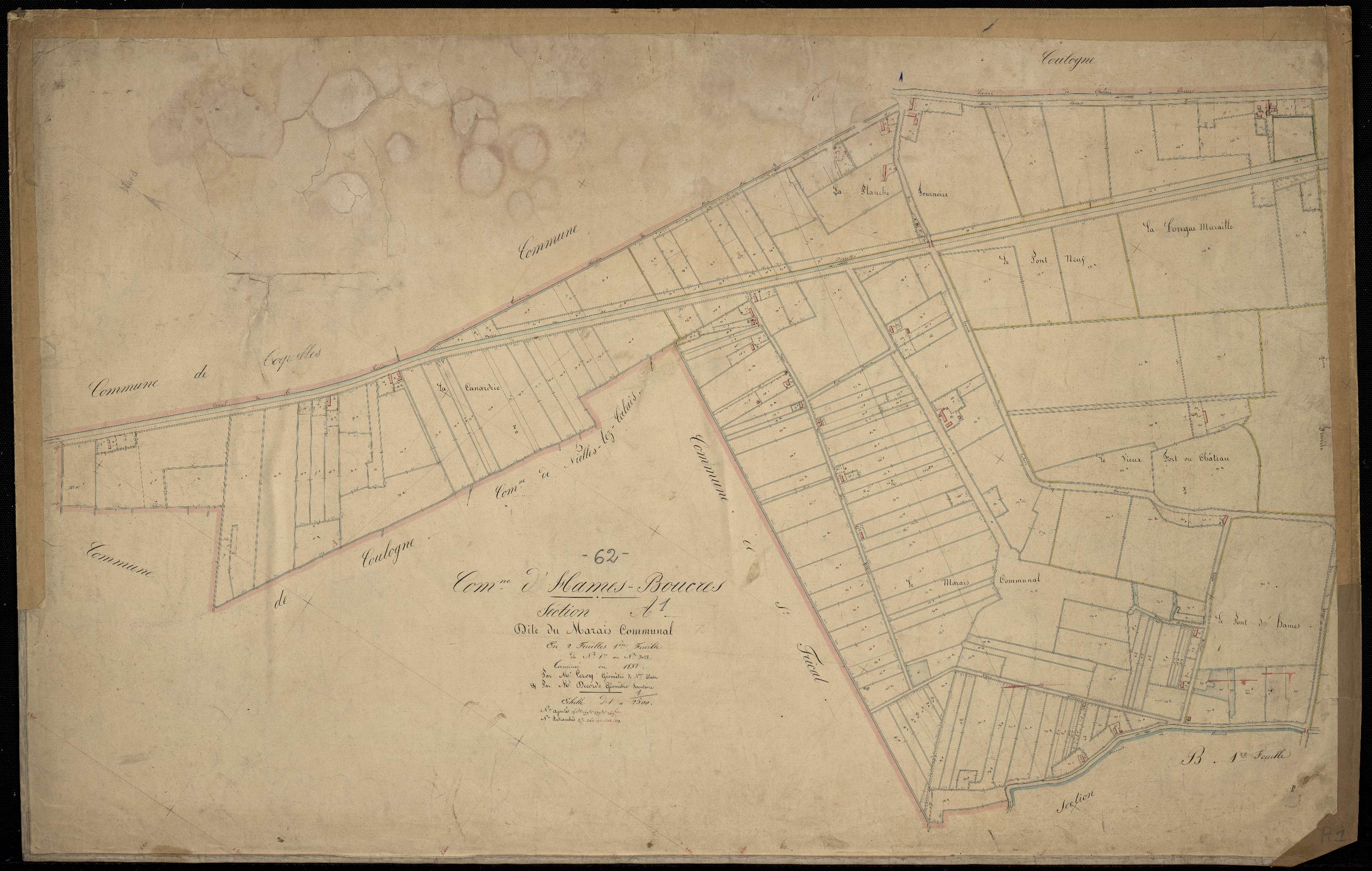 Ames - Section A, 1re feuille