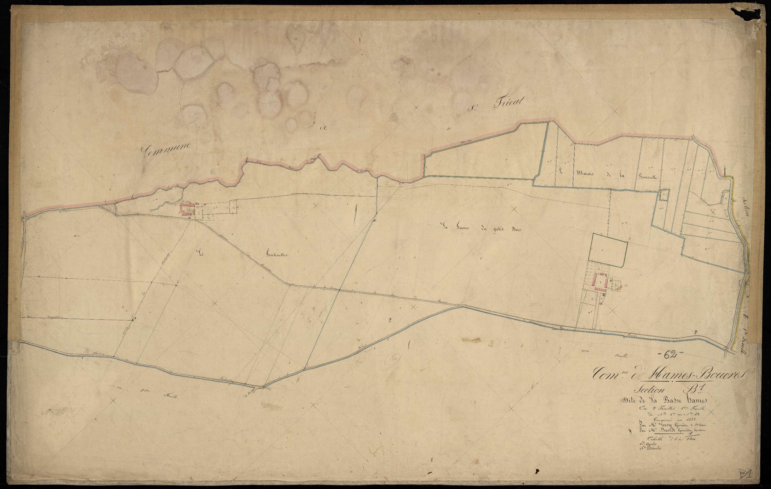 Ames - Section B, 1re feuille