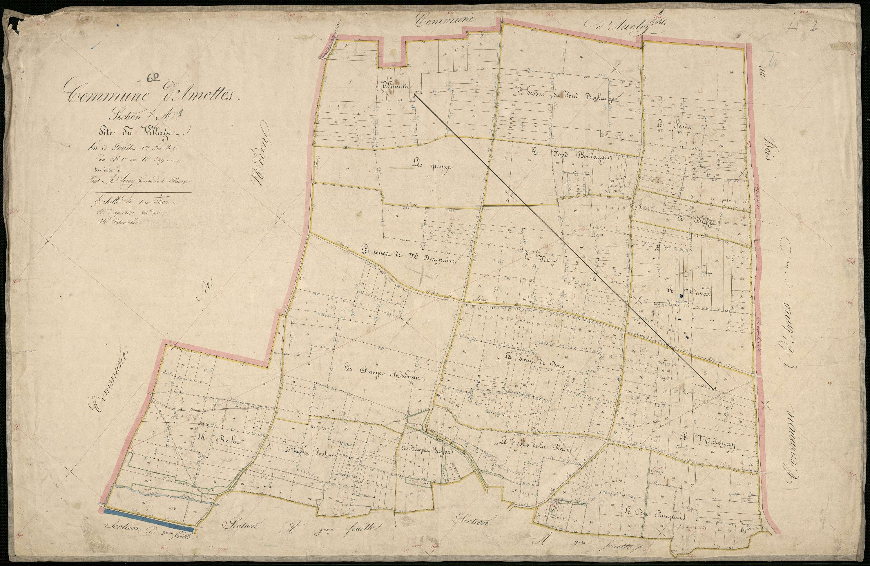 Amettes - Section A, 1re feuille