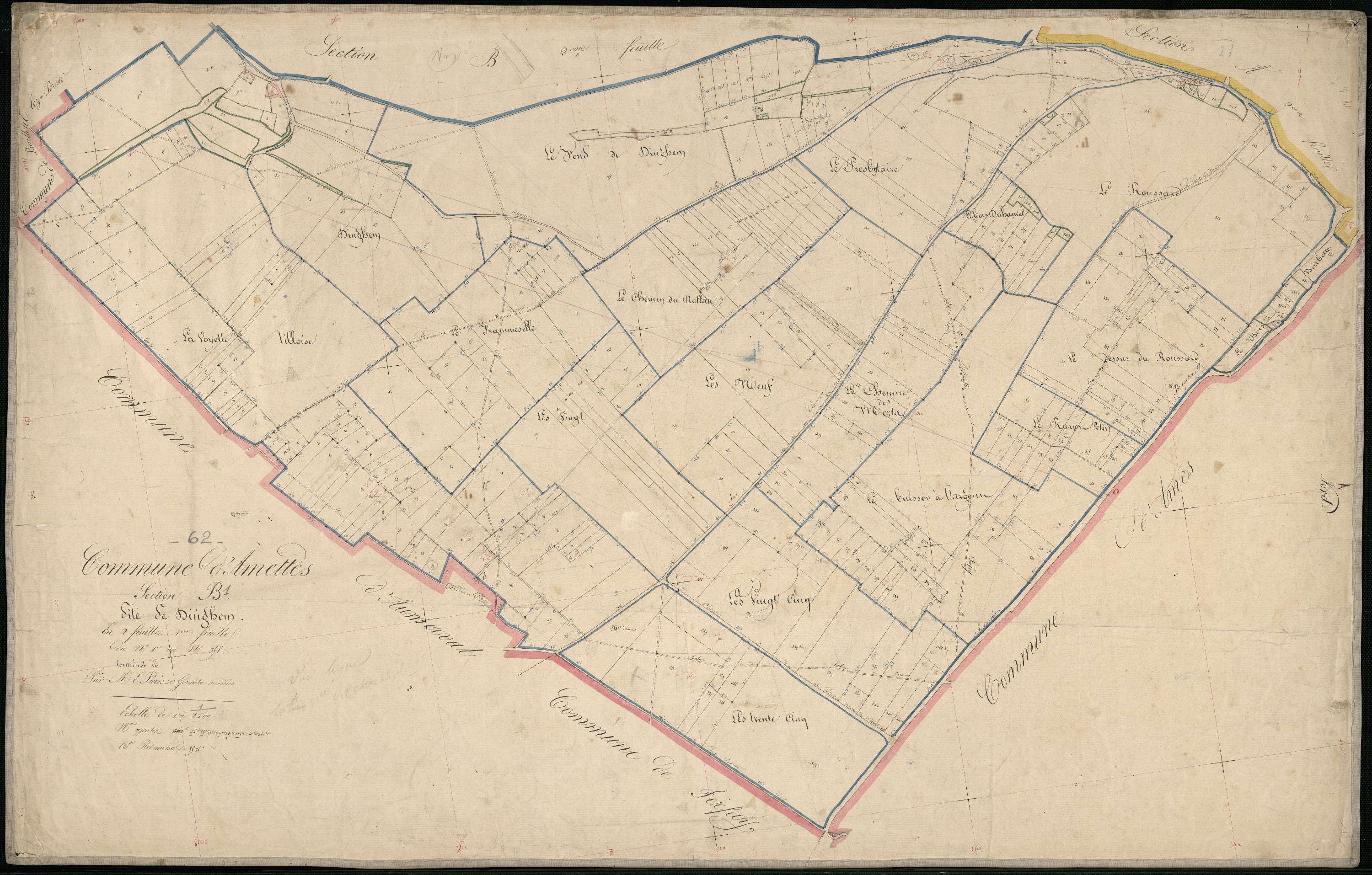 Amettes - Section B, 1re feuille