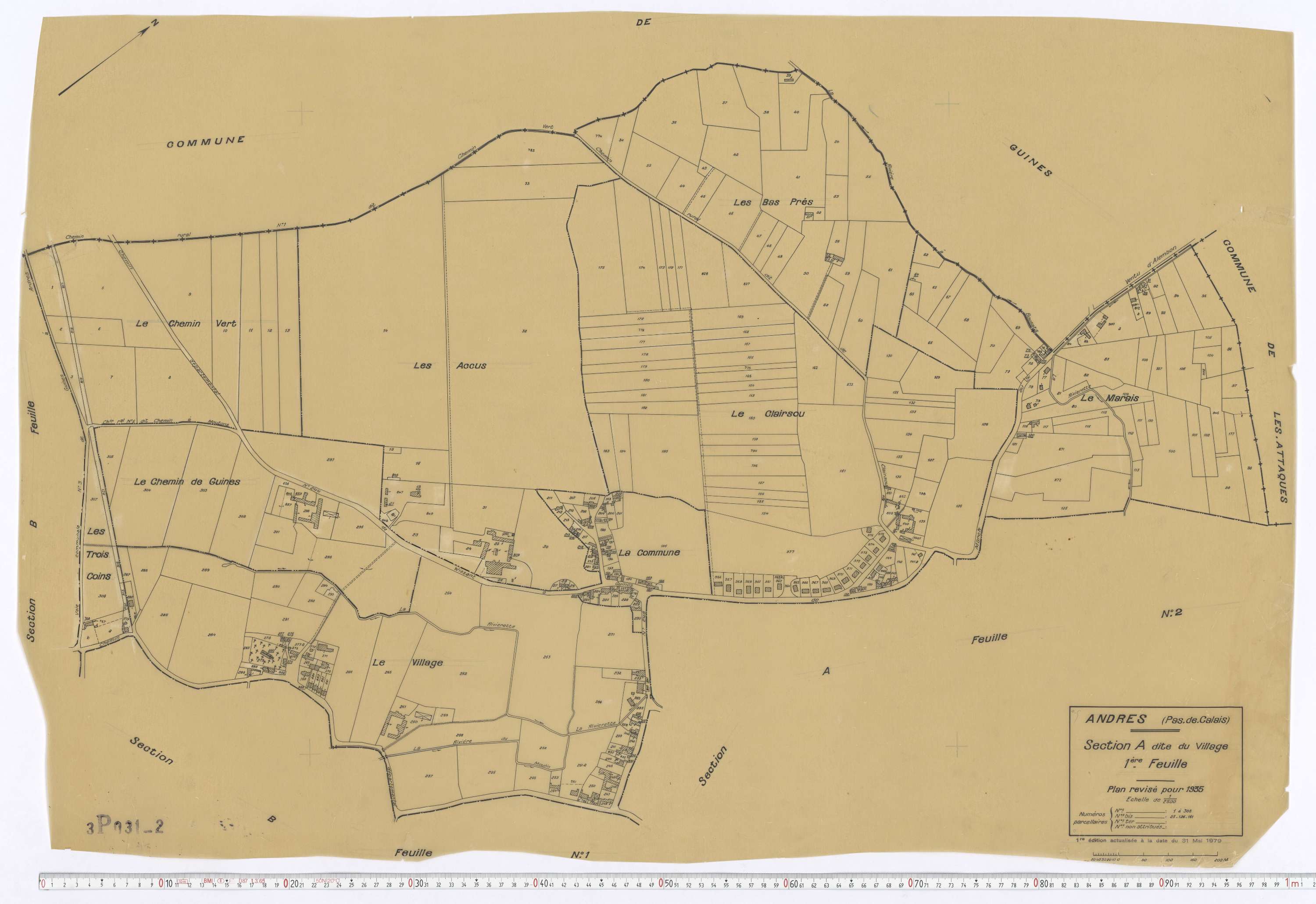 Andres - Section A, feuille 1.