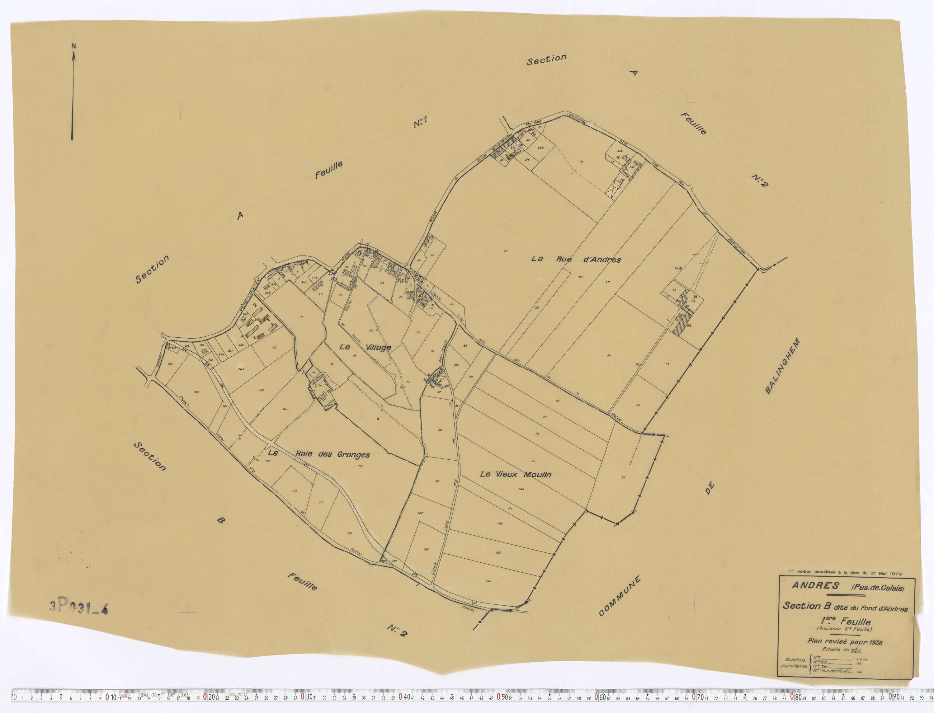 Andres - Section B, feuille 1.