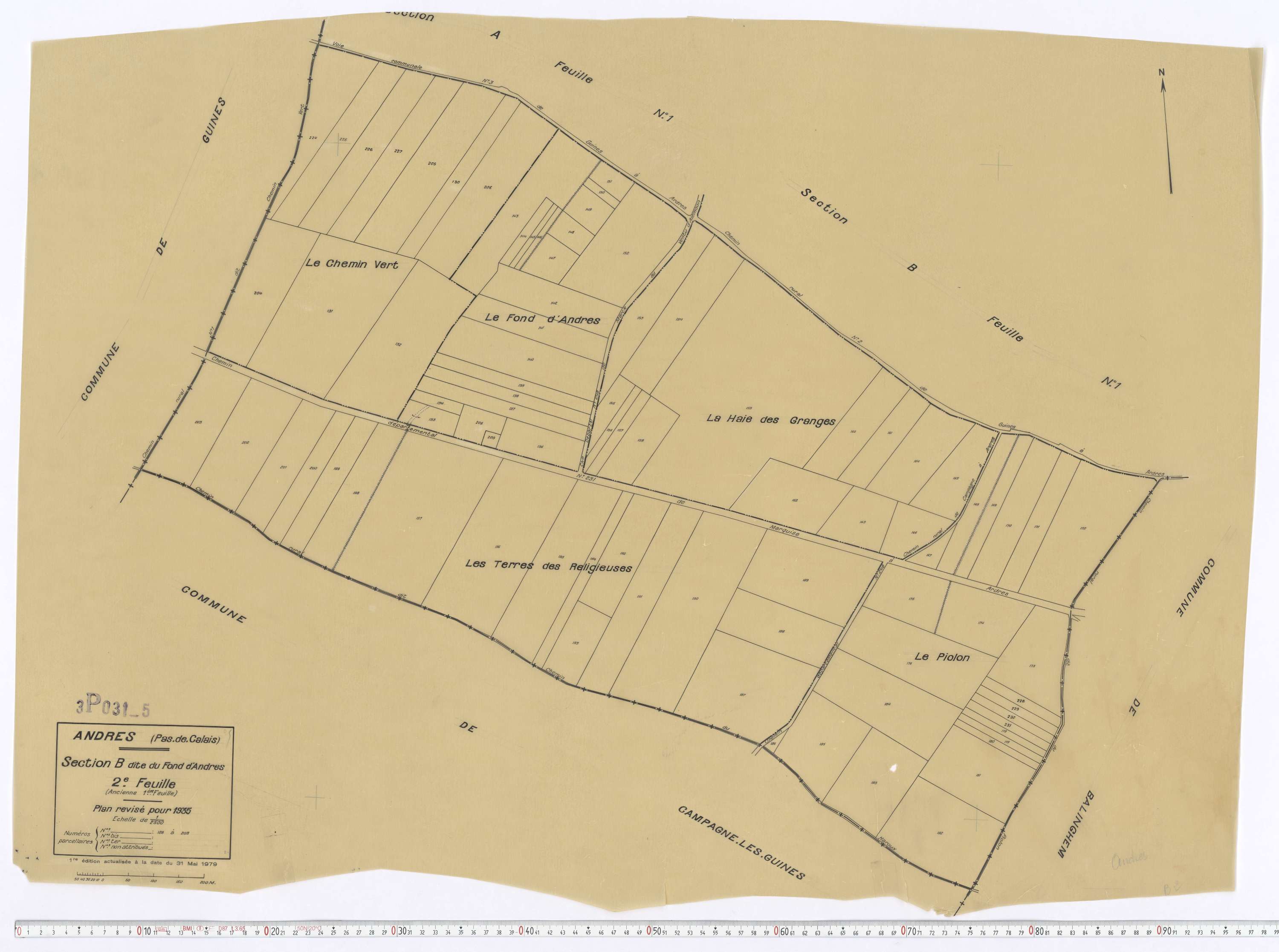 Andres - Section B, feuille 2.