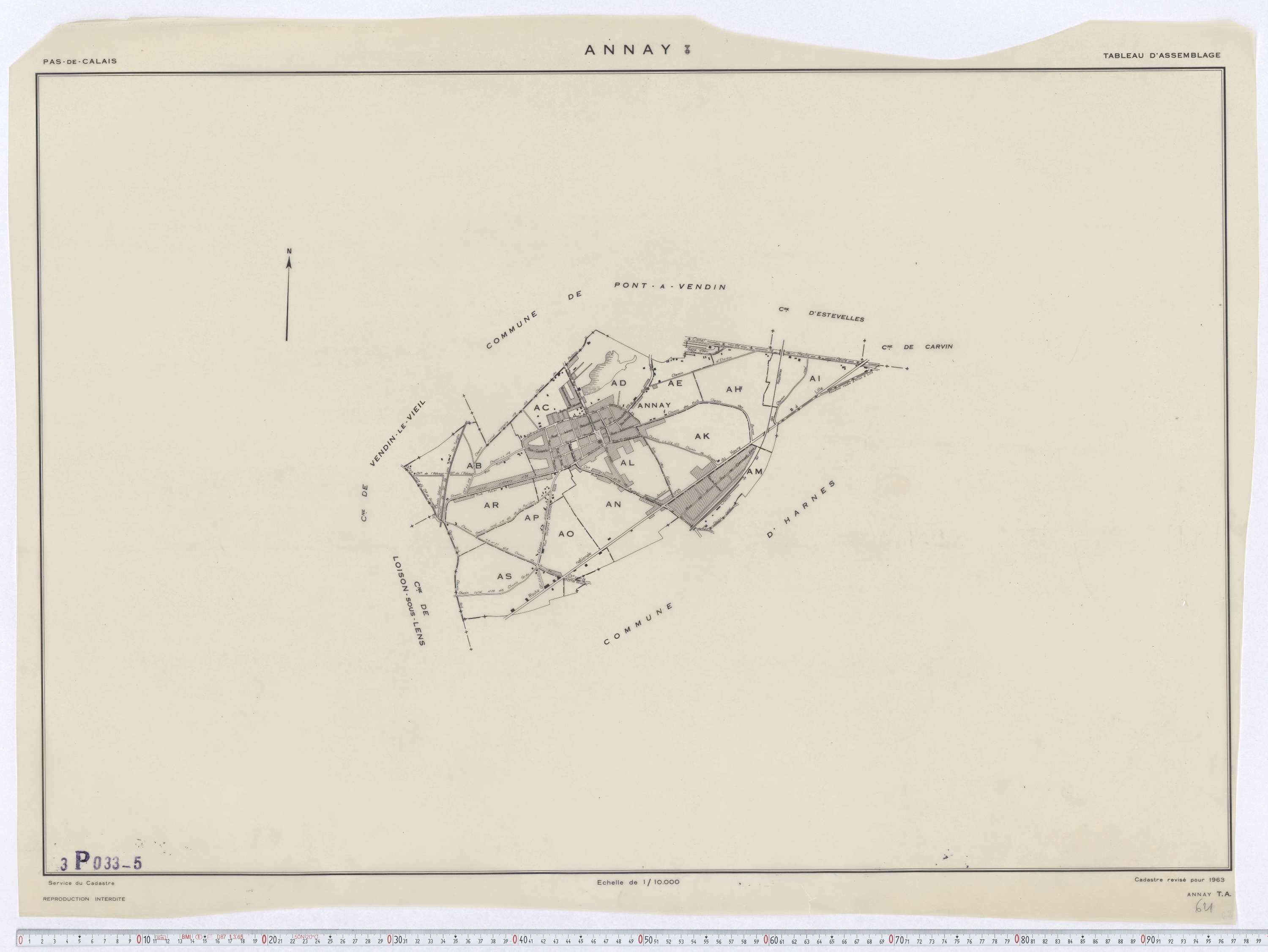 Annay - Tableau d'assemblage.