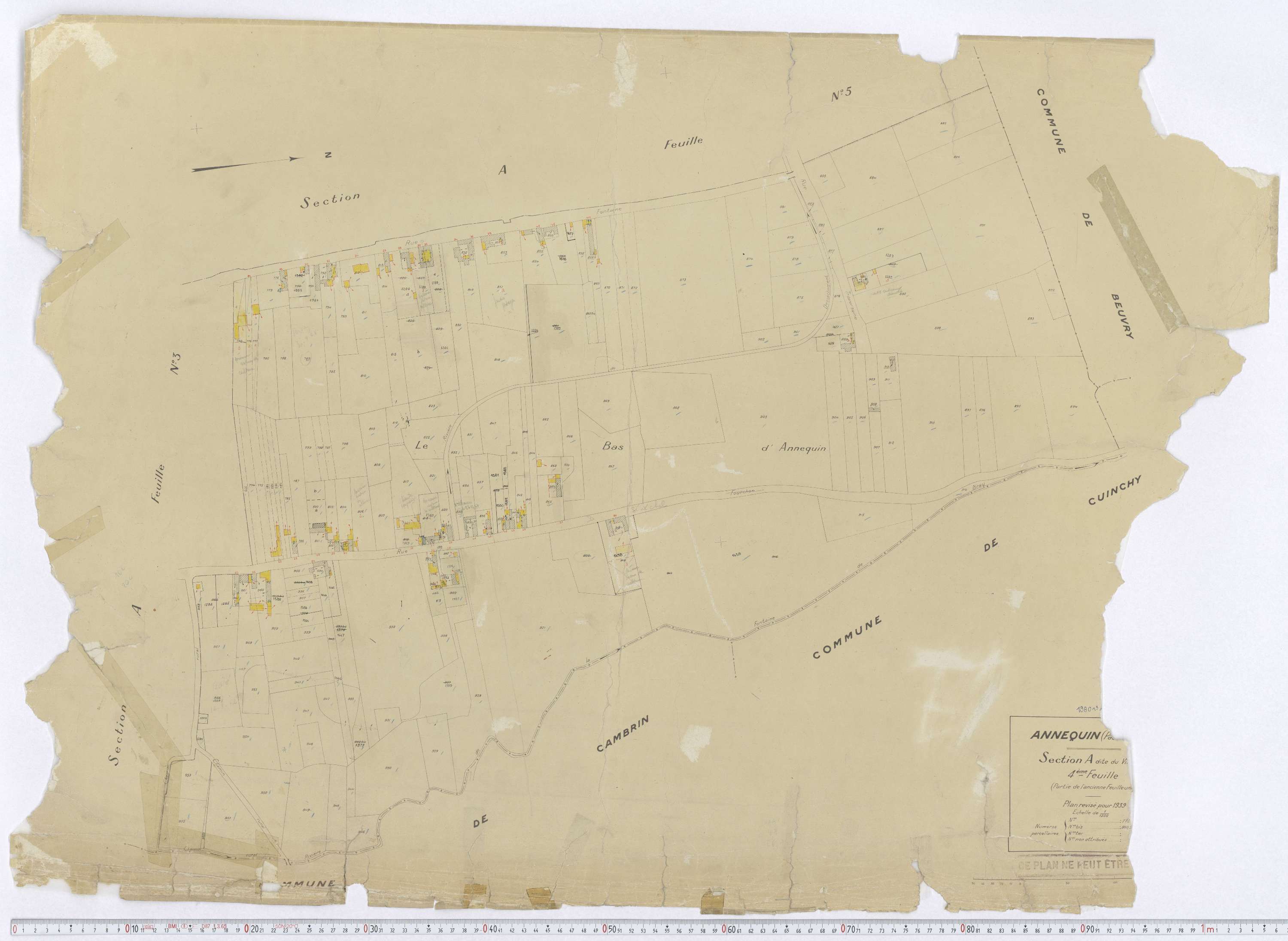 Annequin - Section A, feuille 4.