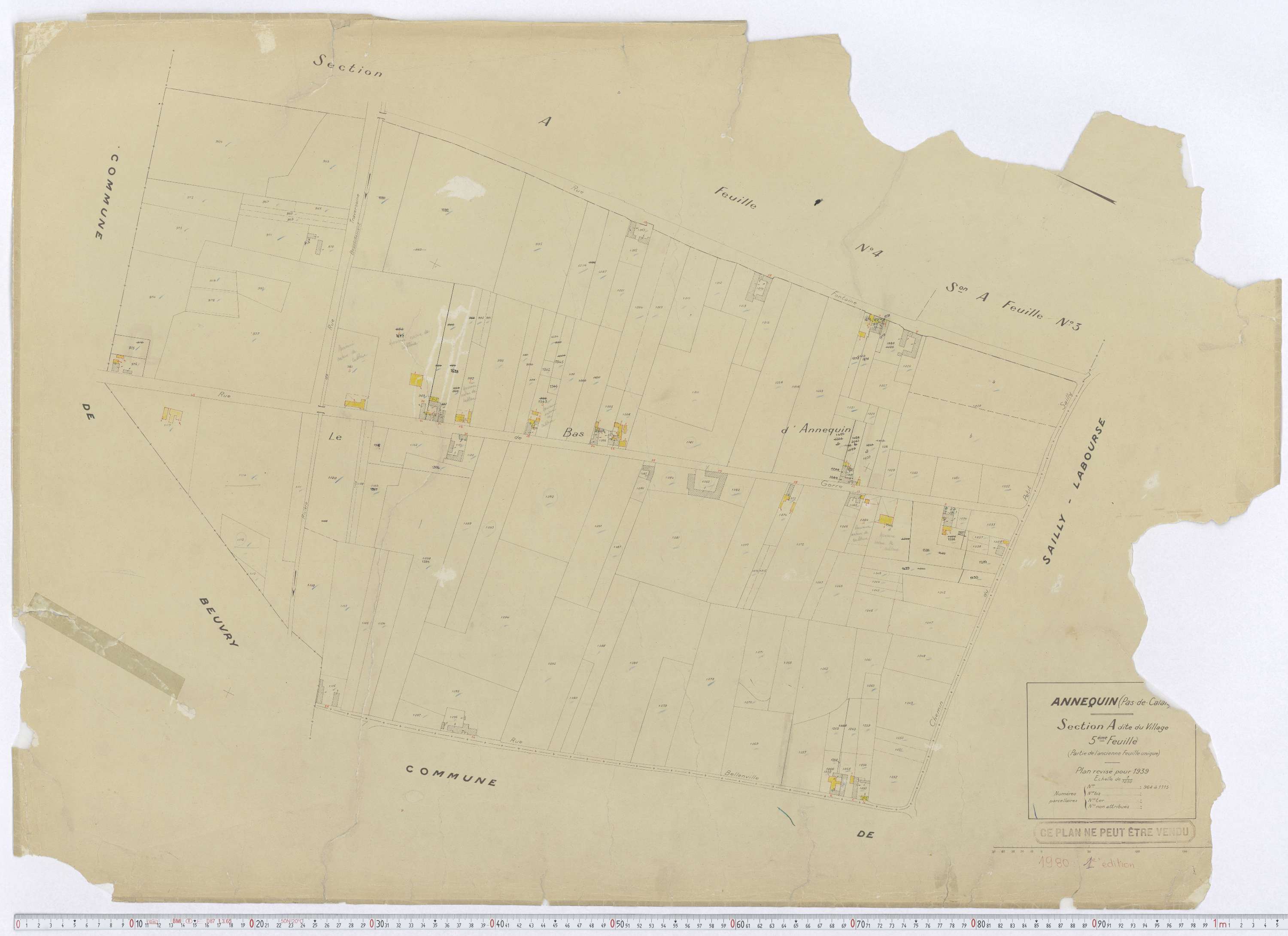 Annequin - Section A, feuille 5.