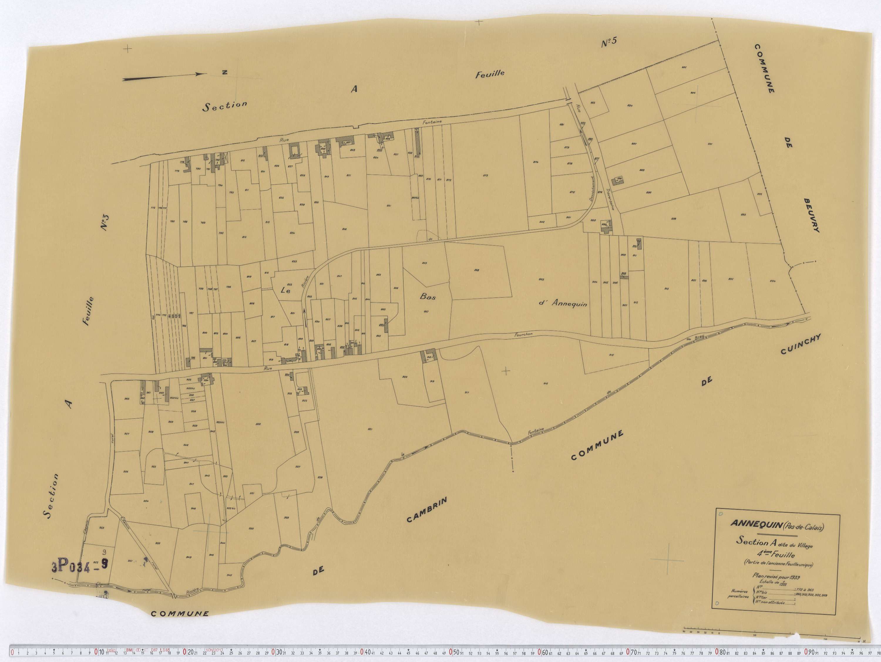 Annequin - Section A, feuille 4.