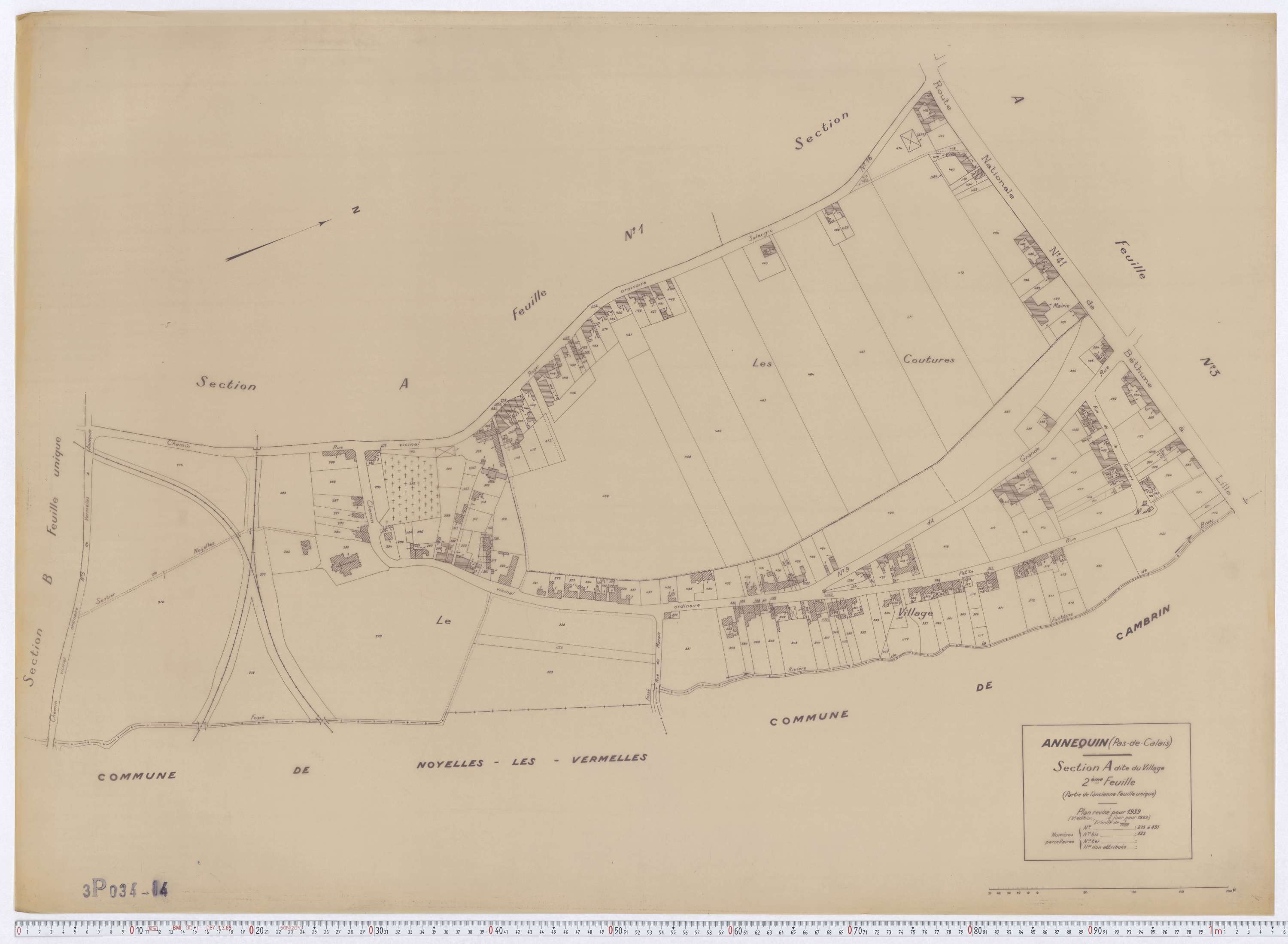 Annequin - Section A, feuille 2.
