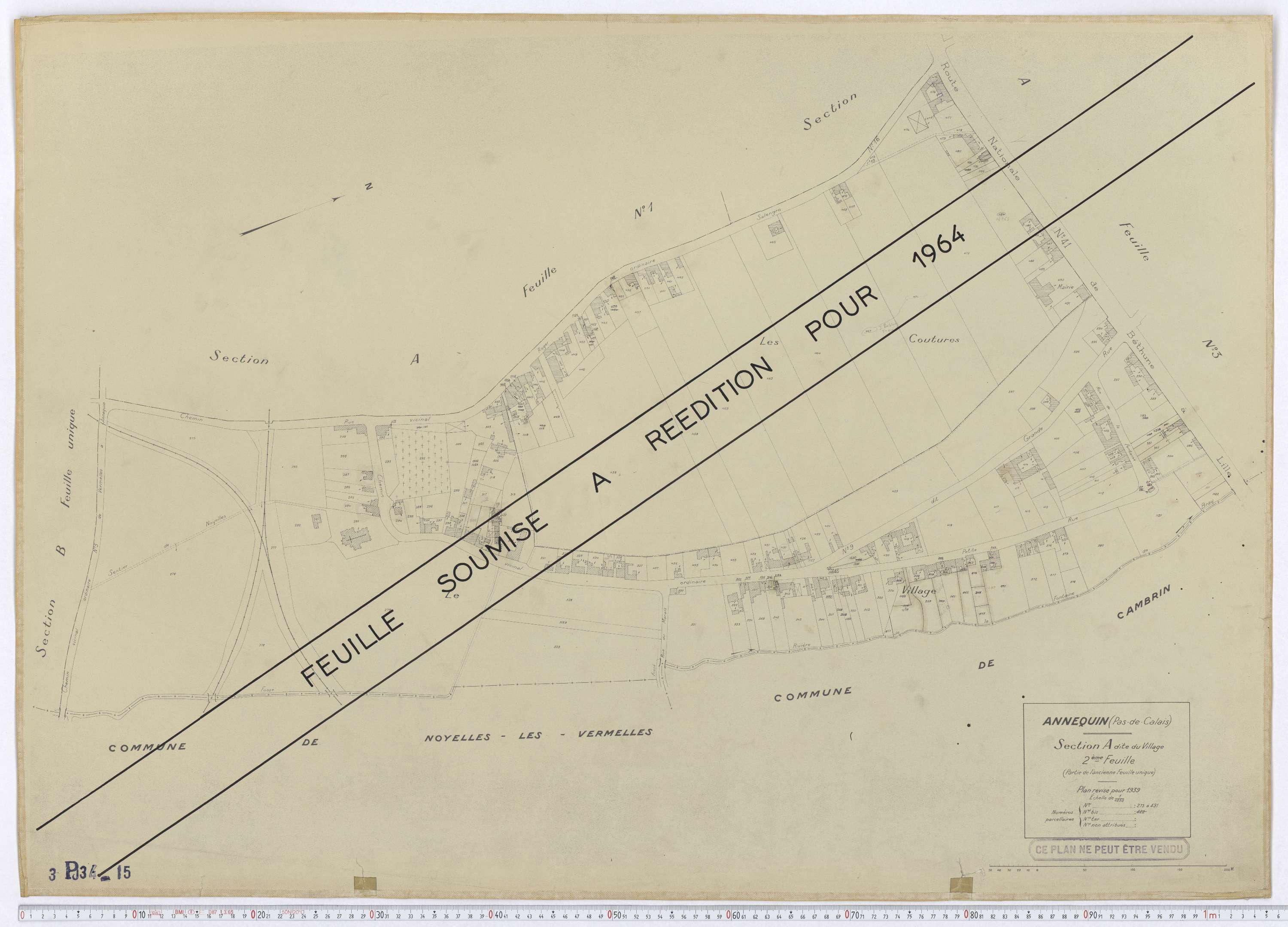 Annequin - Section A, feuille 2.