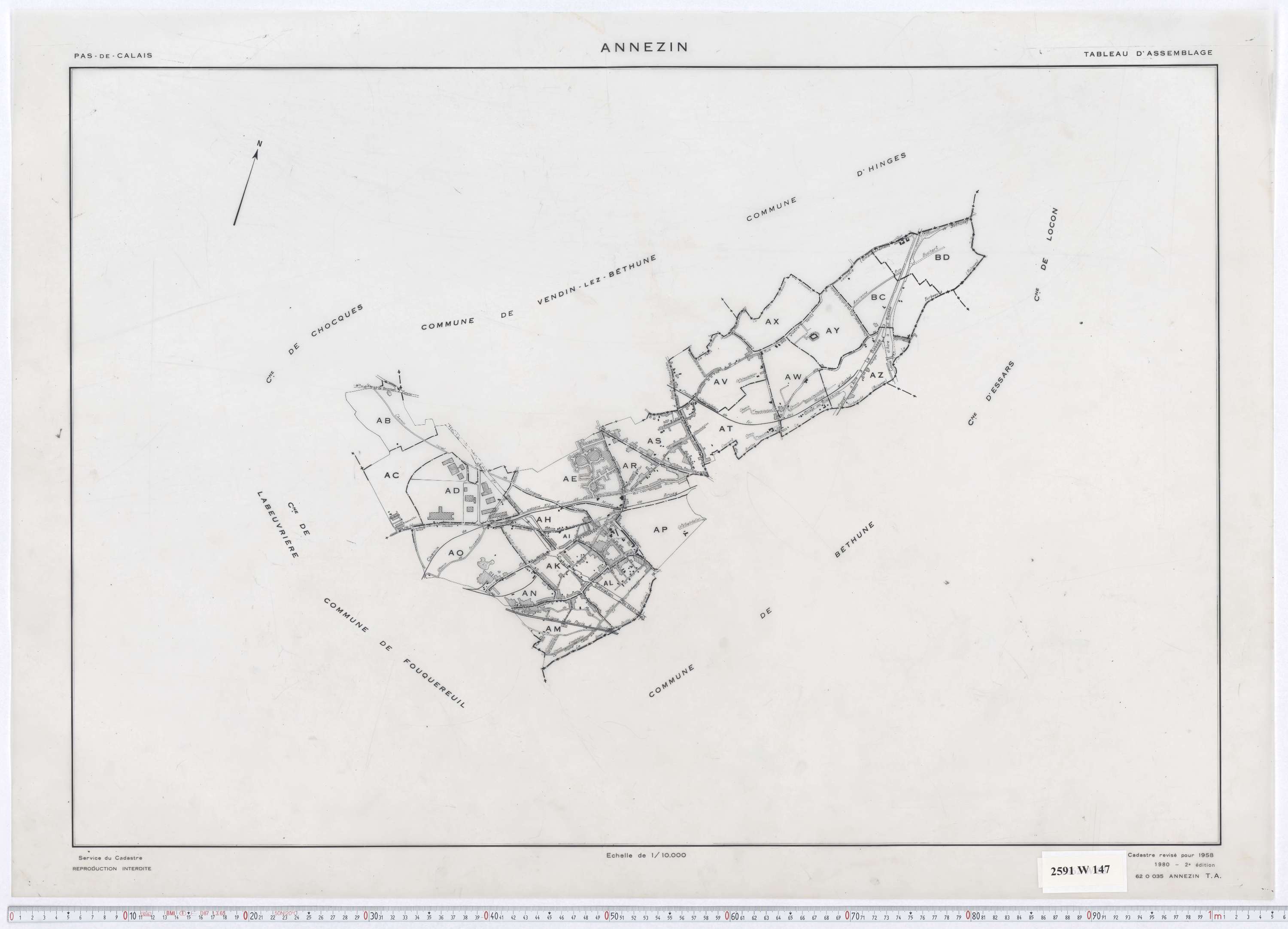 Annezin - Tableau d'assemblage.