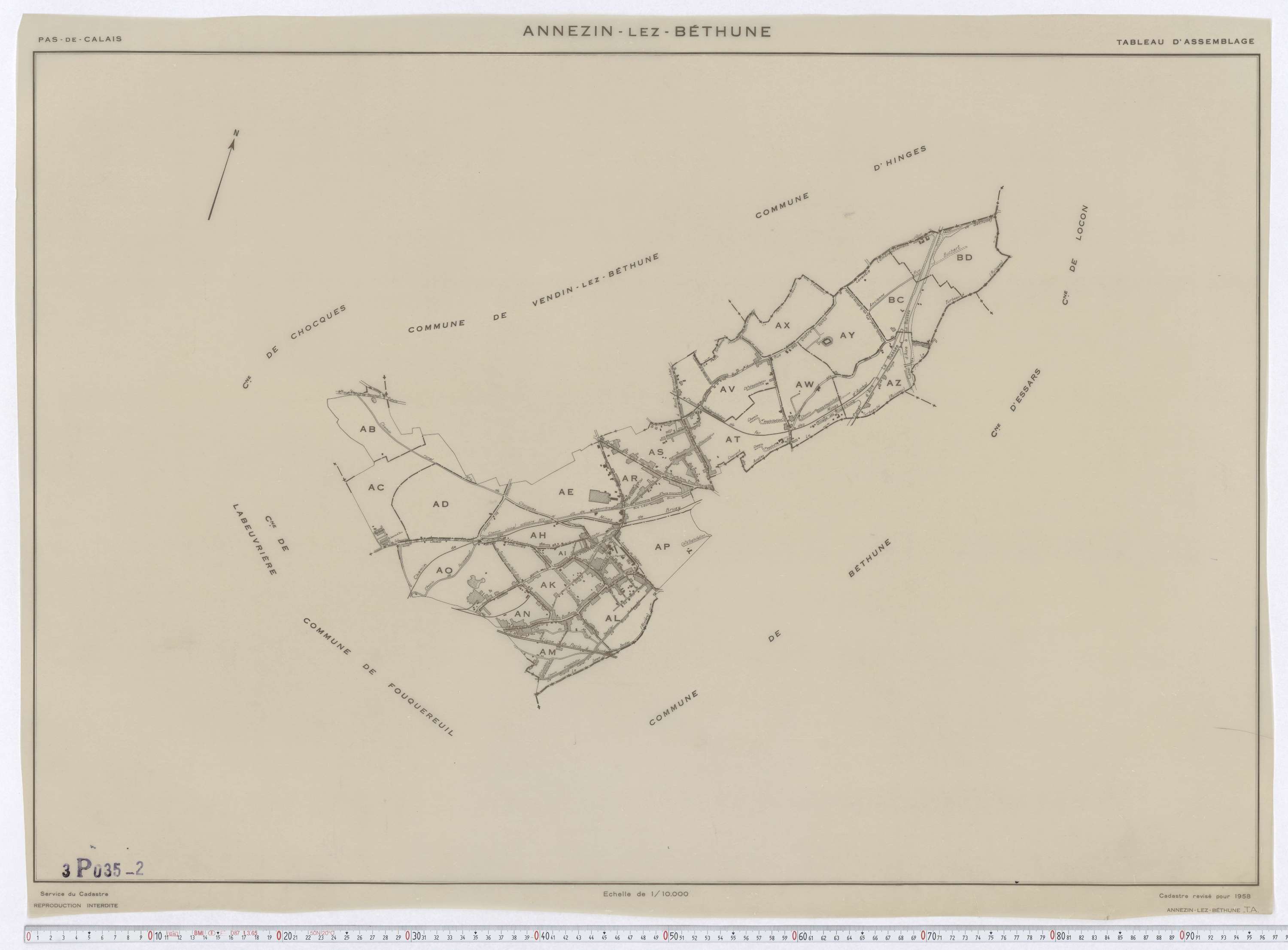 Annezin - Tableau d'assemblage.
