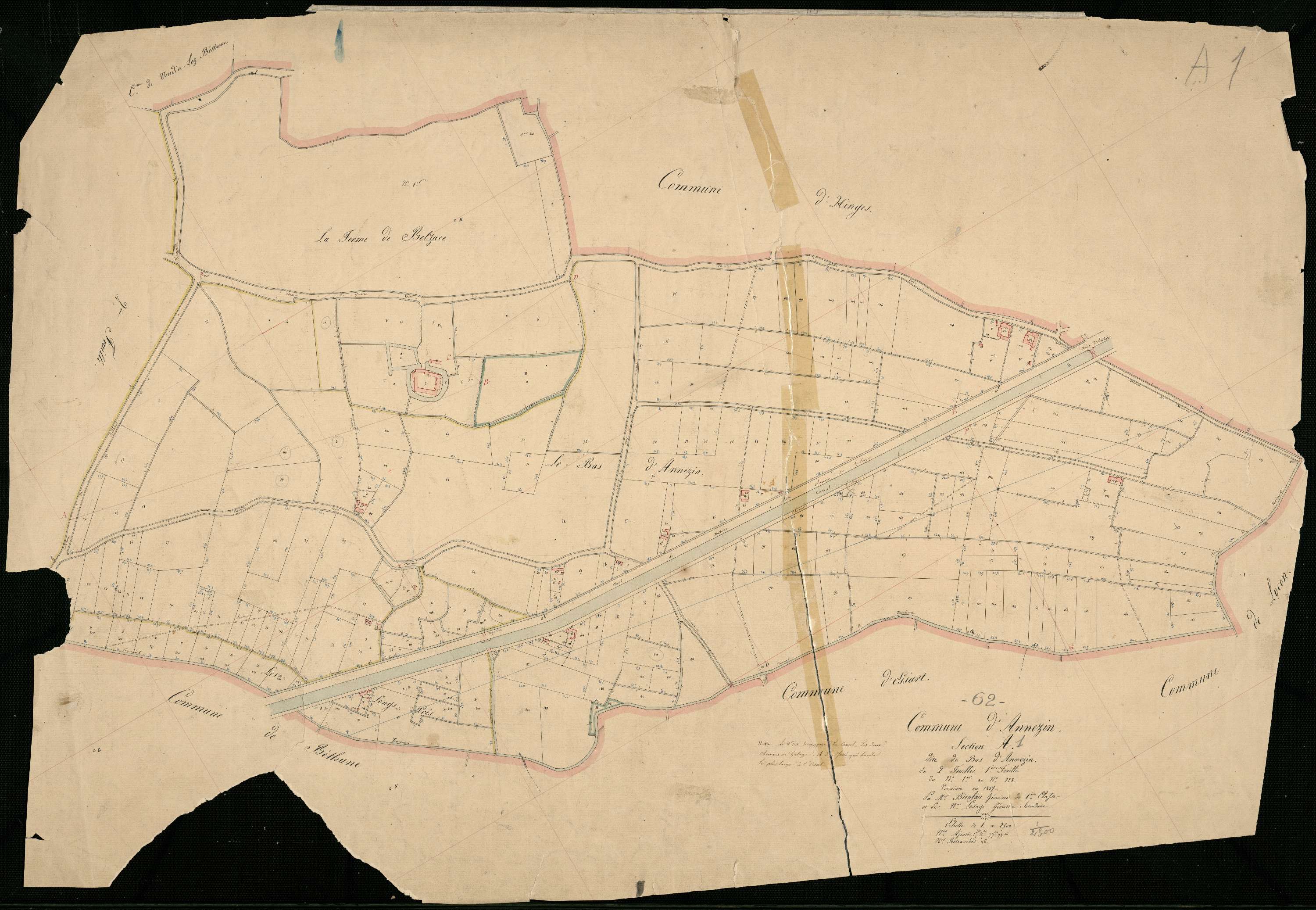 Annezin - Section A, 1re feuille