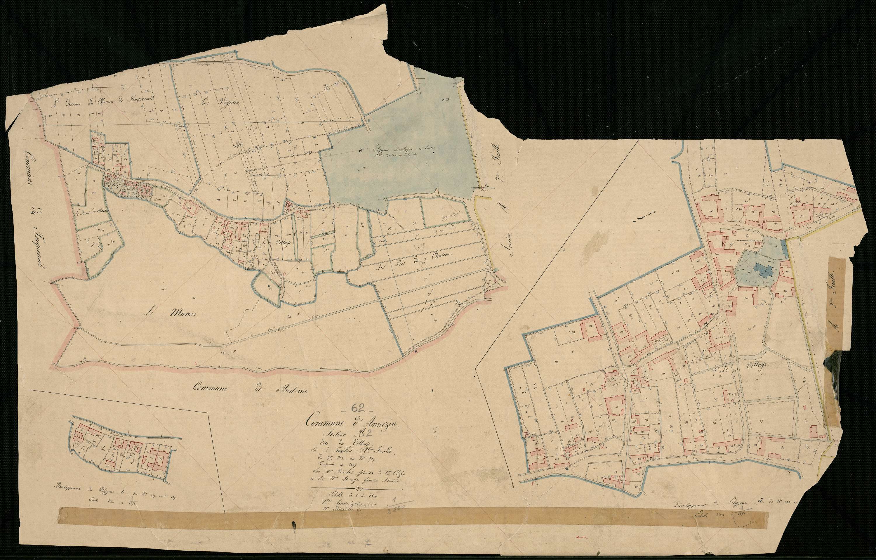 Annezin - Section B, 2e feuille