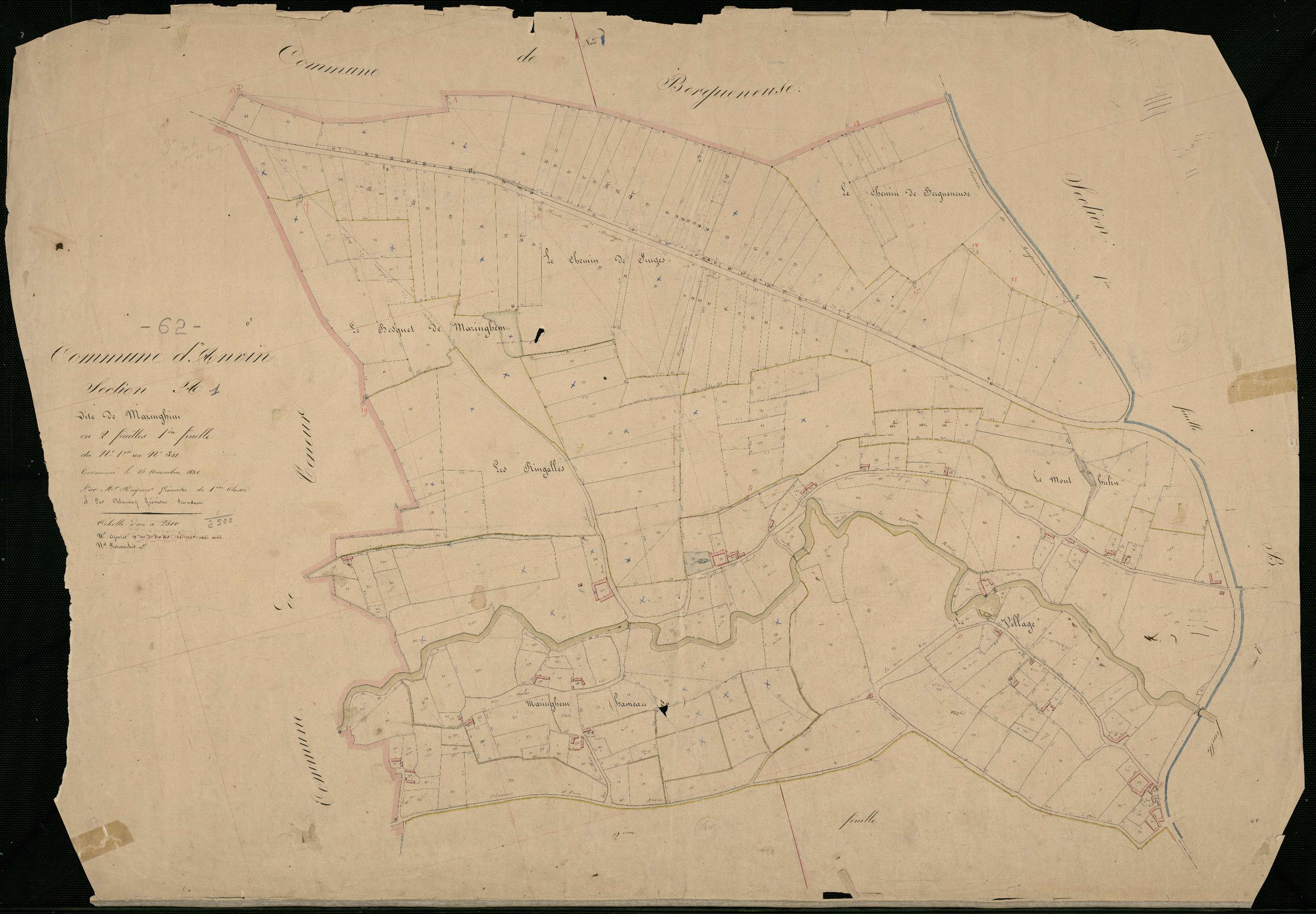 Anvin - Section A, 1re feuille