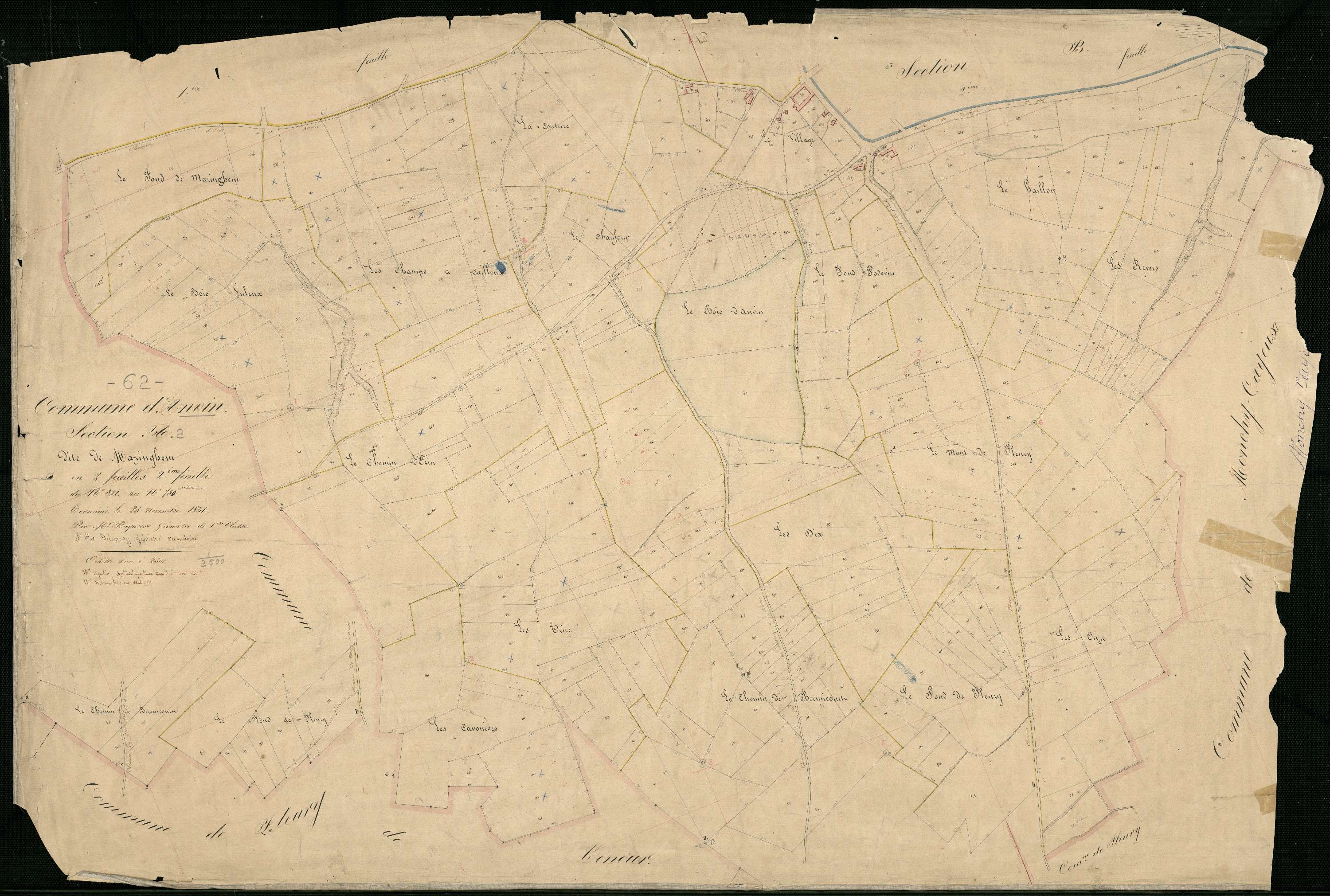 Anvin - Section A, 2e feuille
