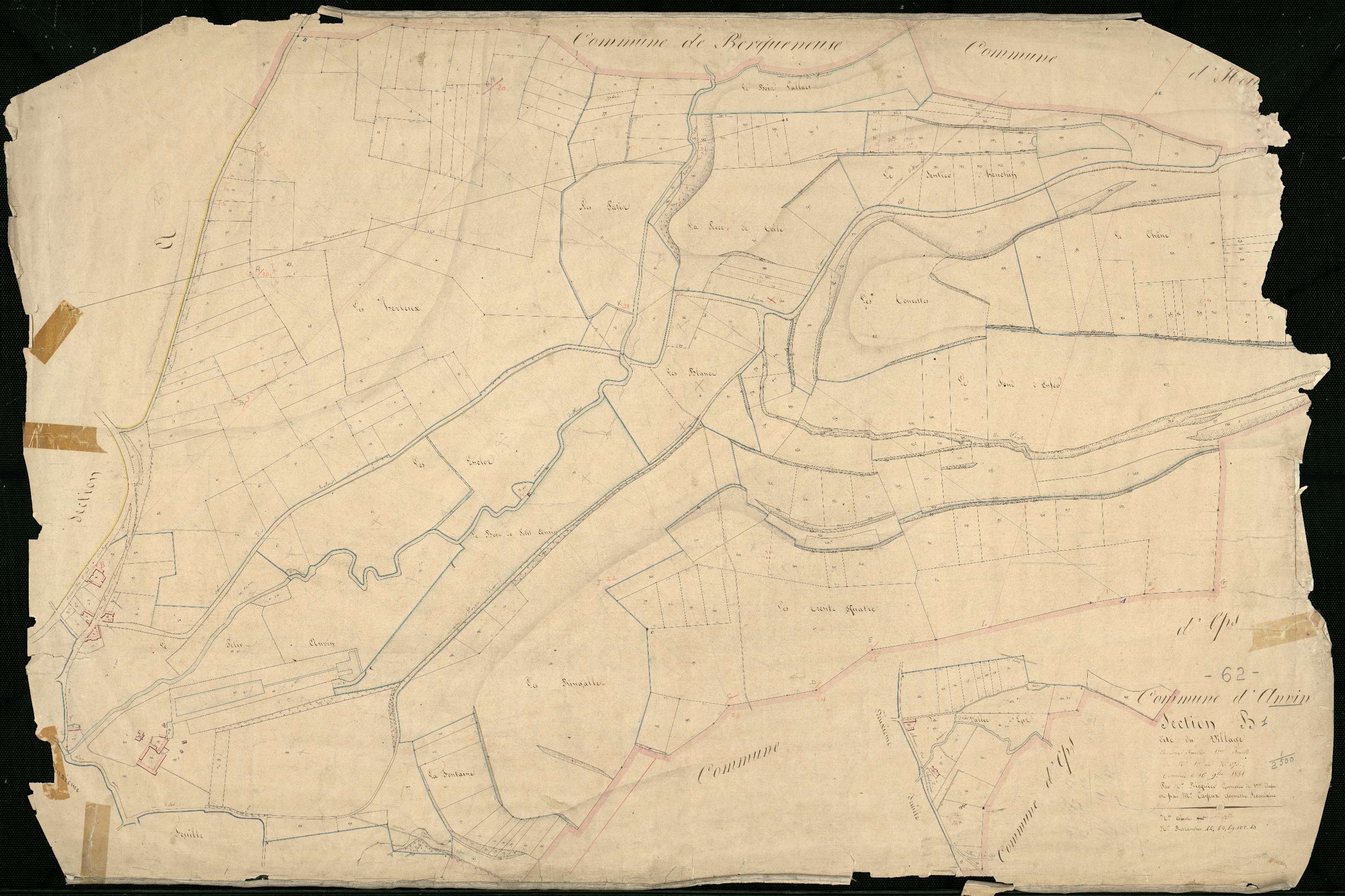 Anvin - Section B, 1re feuille