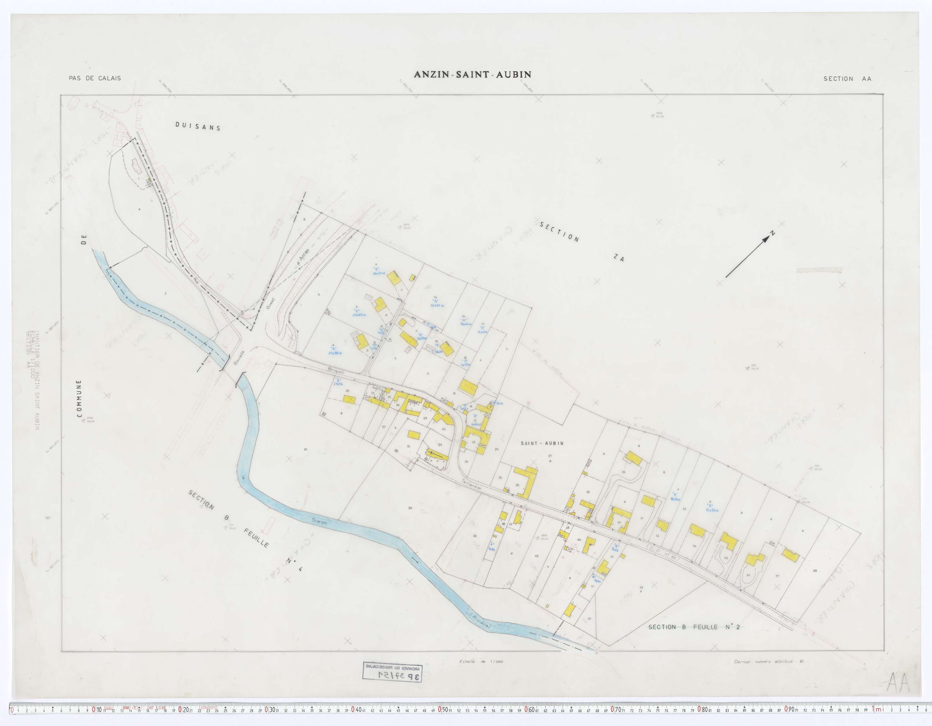 Anzin-Saint-Aubin - Section AA.