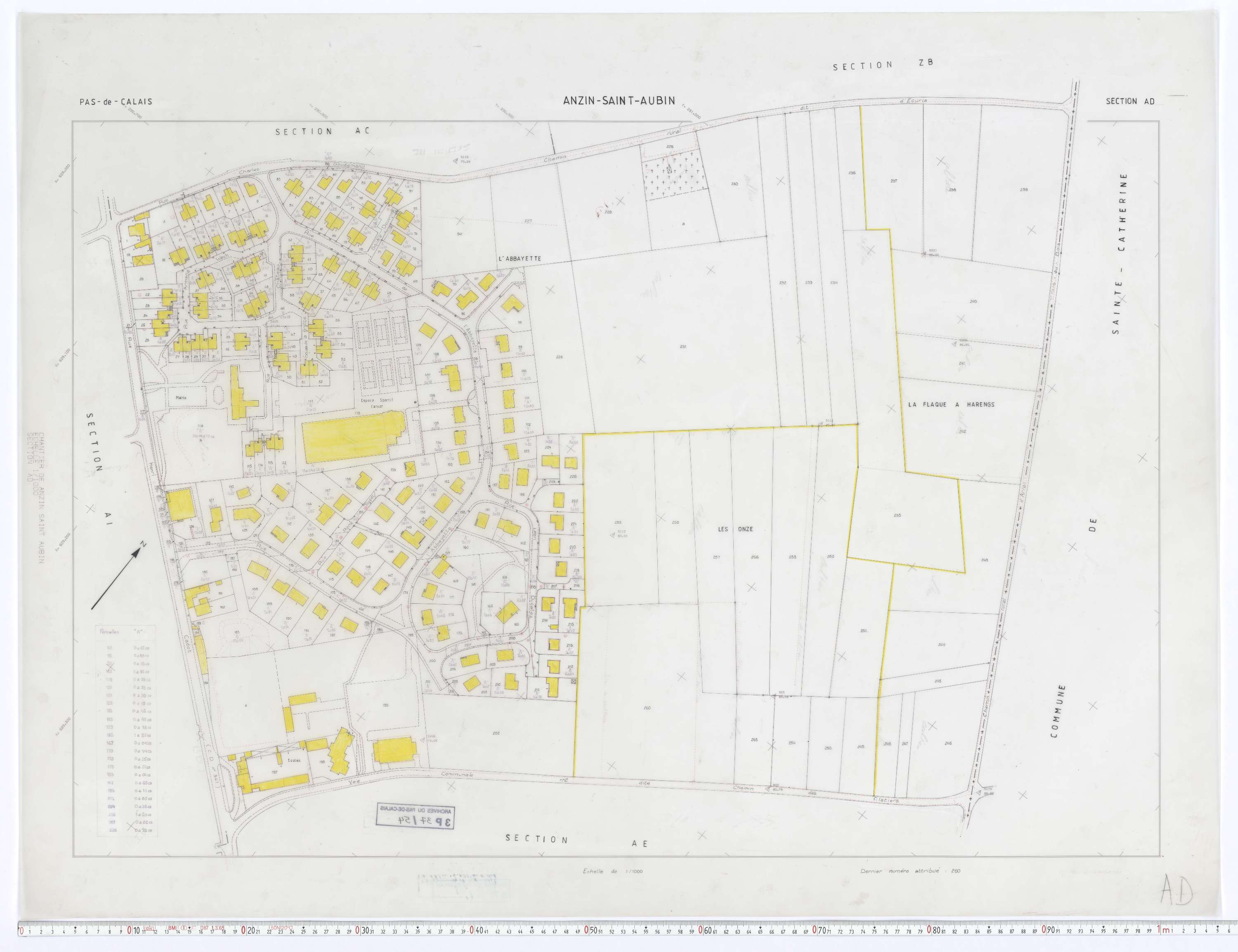 Anzin-Saint-Aubin - Section AD.