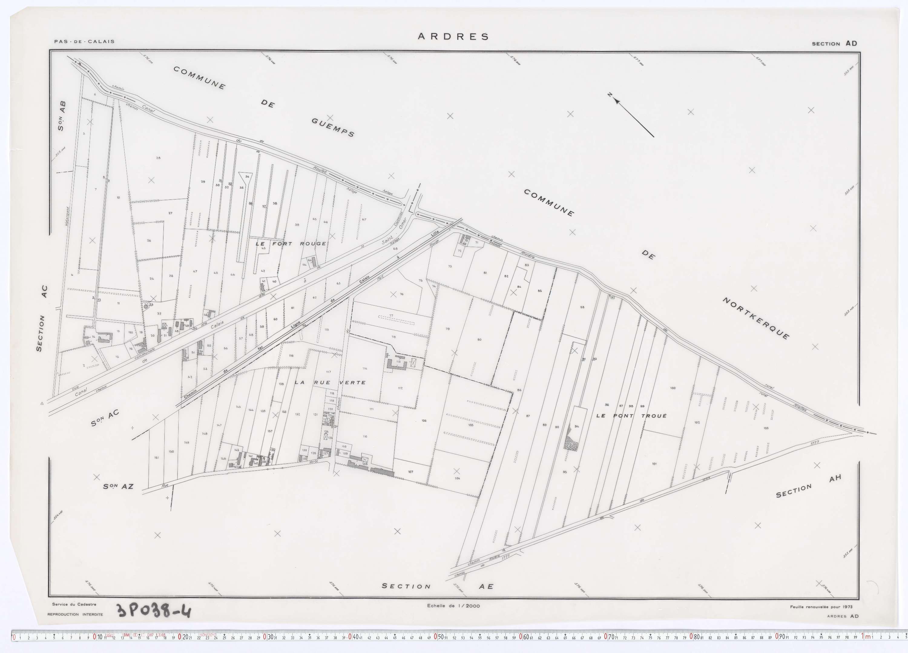 Ardres - Section AD.