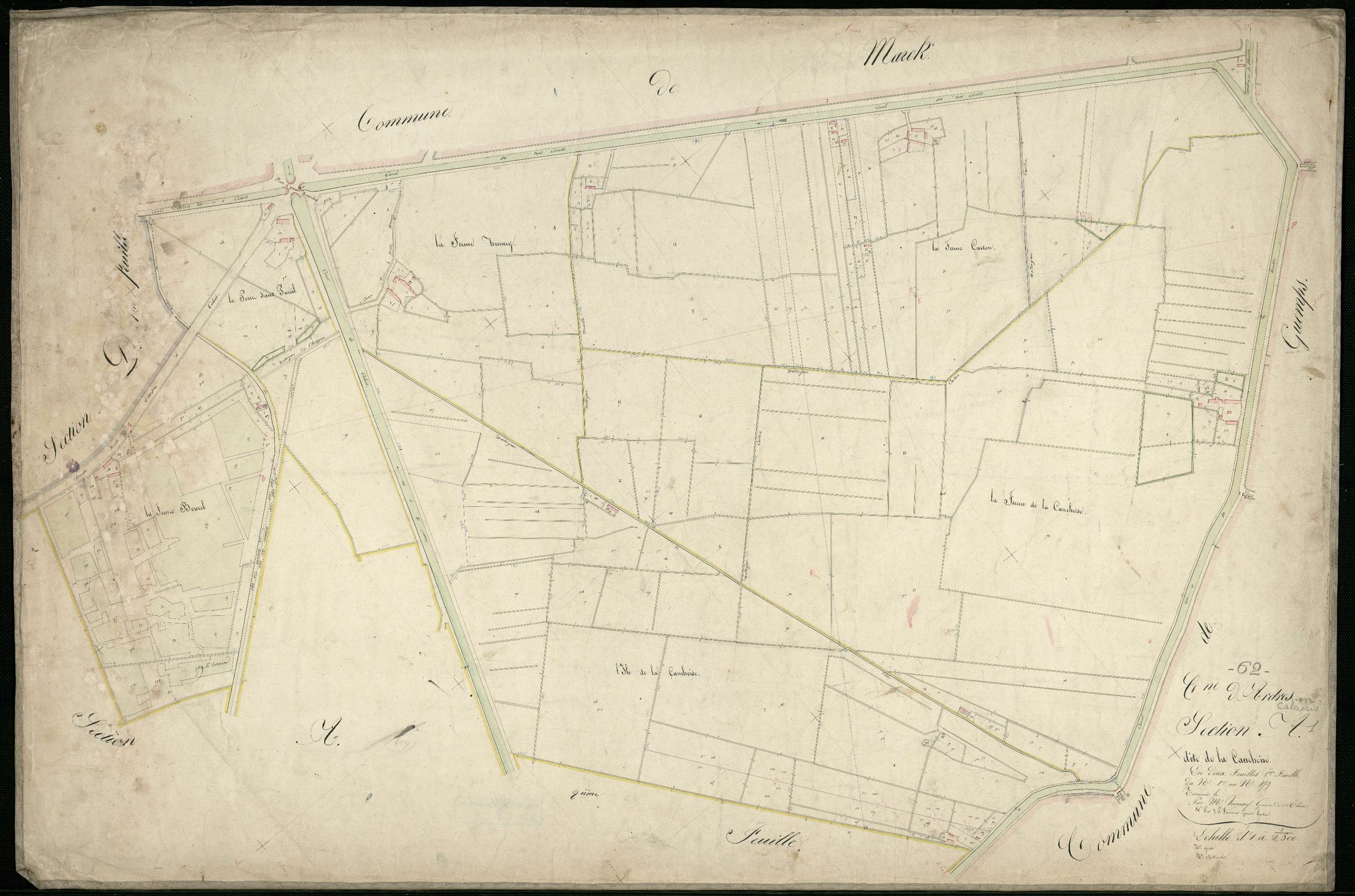 Ardres - Section A, 1re feuille